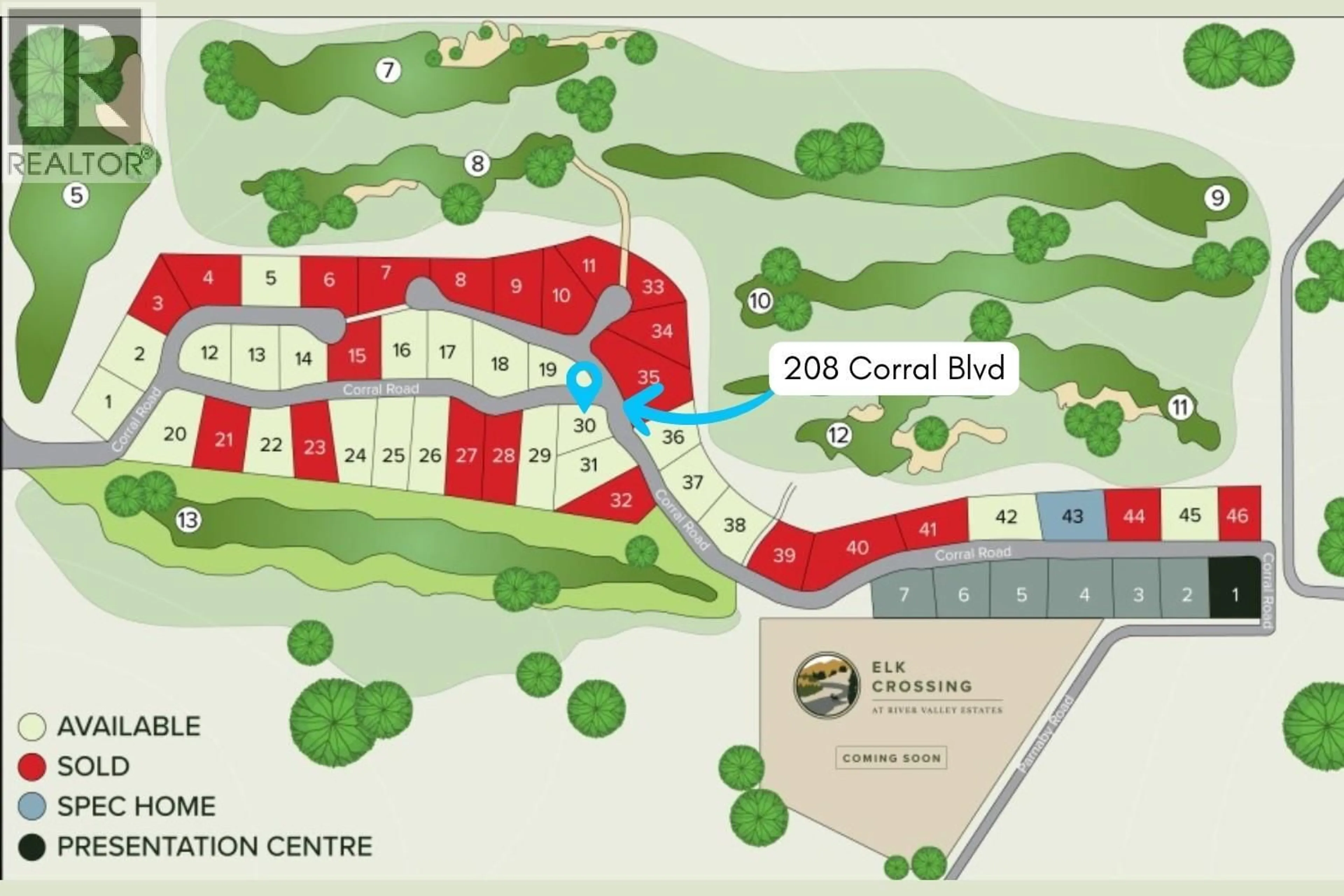 Picture of a map for 208 CORRAL BOULEVARD, Cranbrook British Columbia V1C0C2