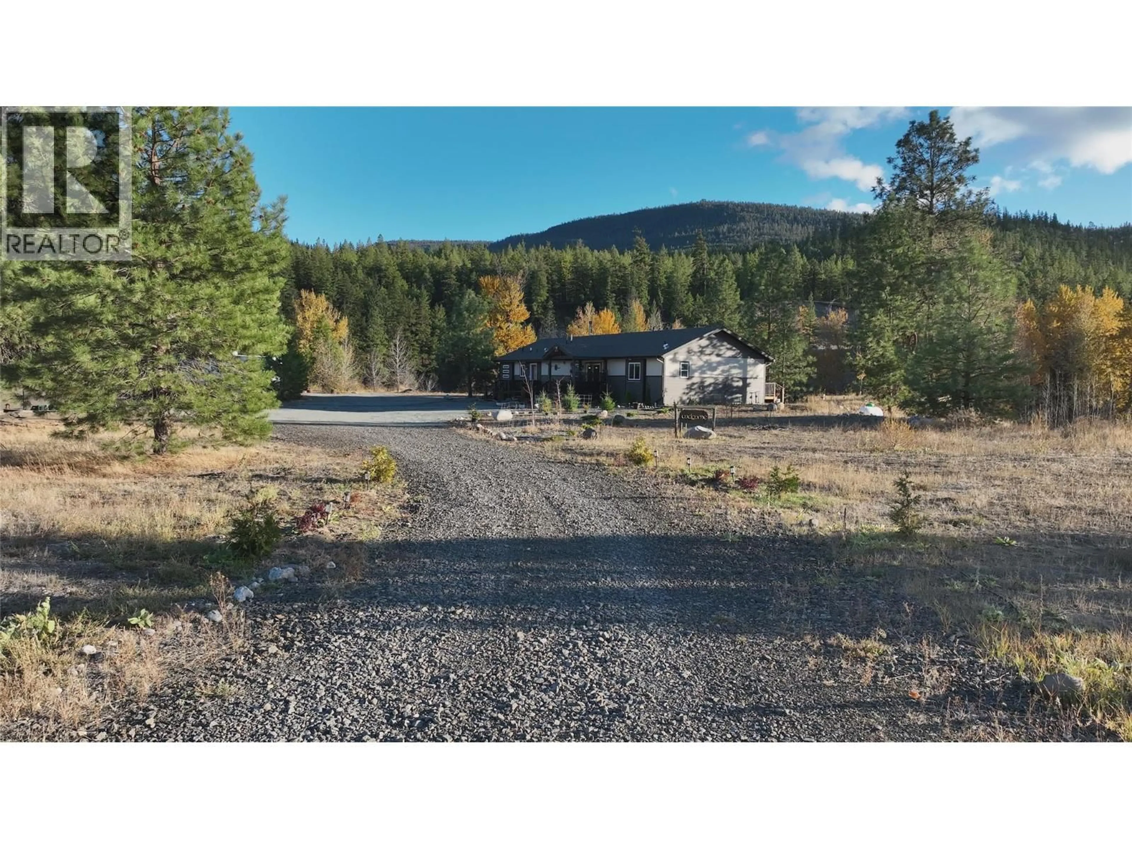 A pic from outside/outdoor area/front of a property/back of a property/a pic from drone, unknown for 3020 PROSPECT CREEK FSR ROAD, Merritt British Columbia V1K1N8