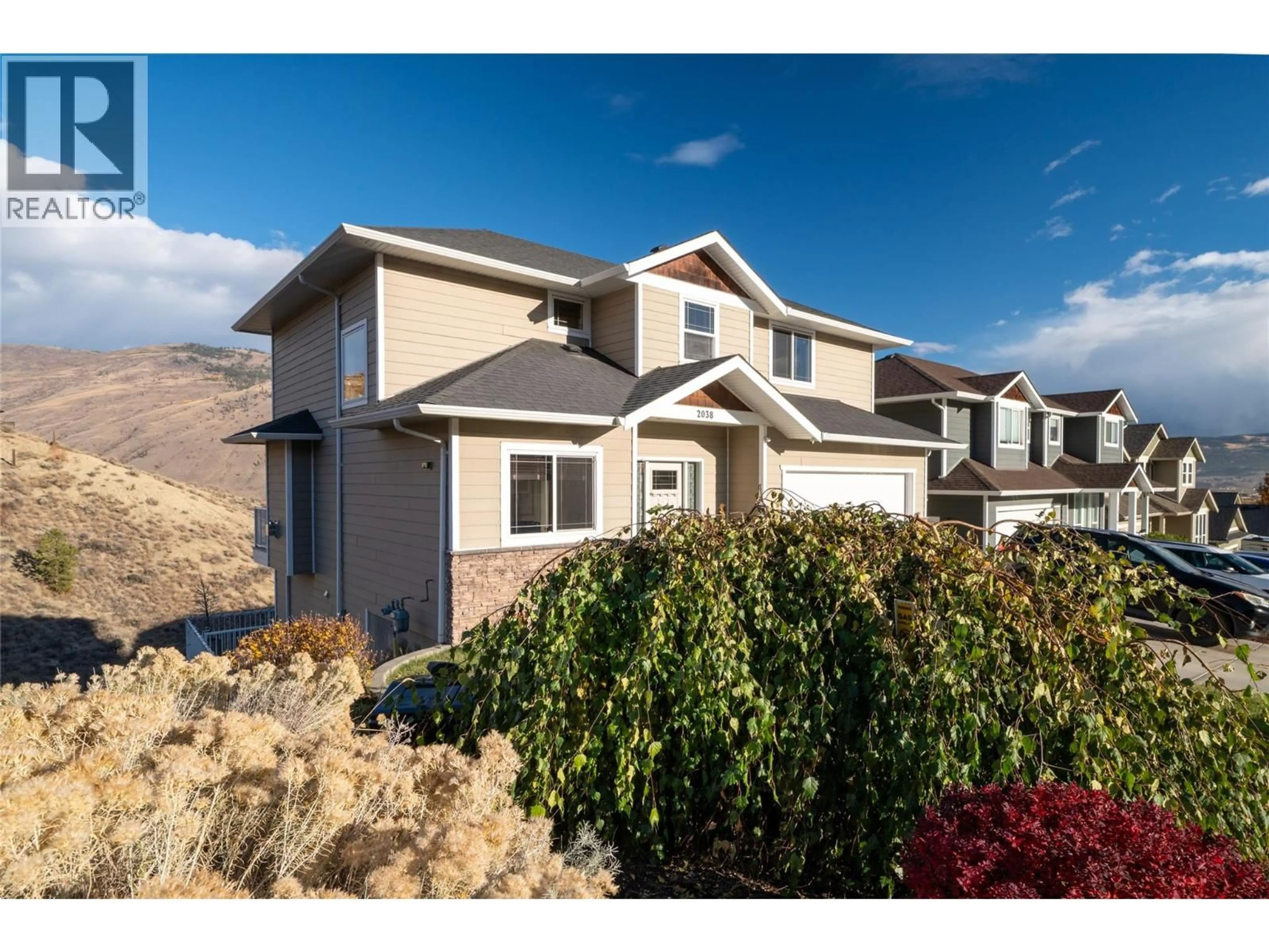 Home with vinyl exterior material, mountain view for 2038 STAGECOACH DRIVE, Kamloops British Columbia V2B0A7