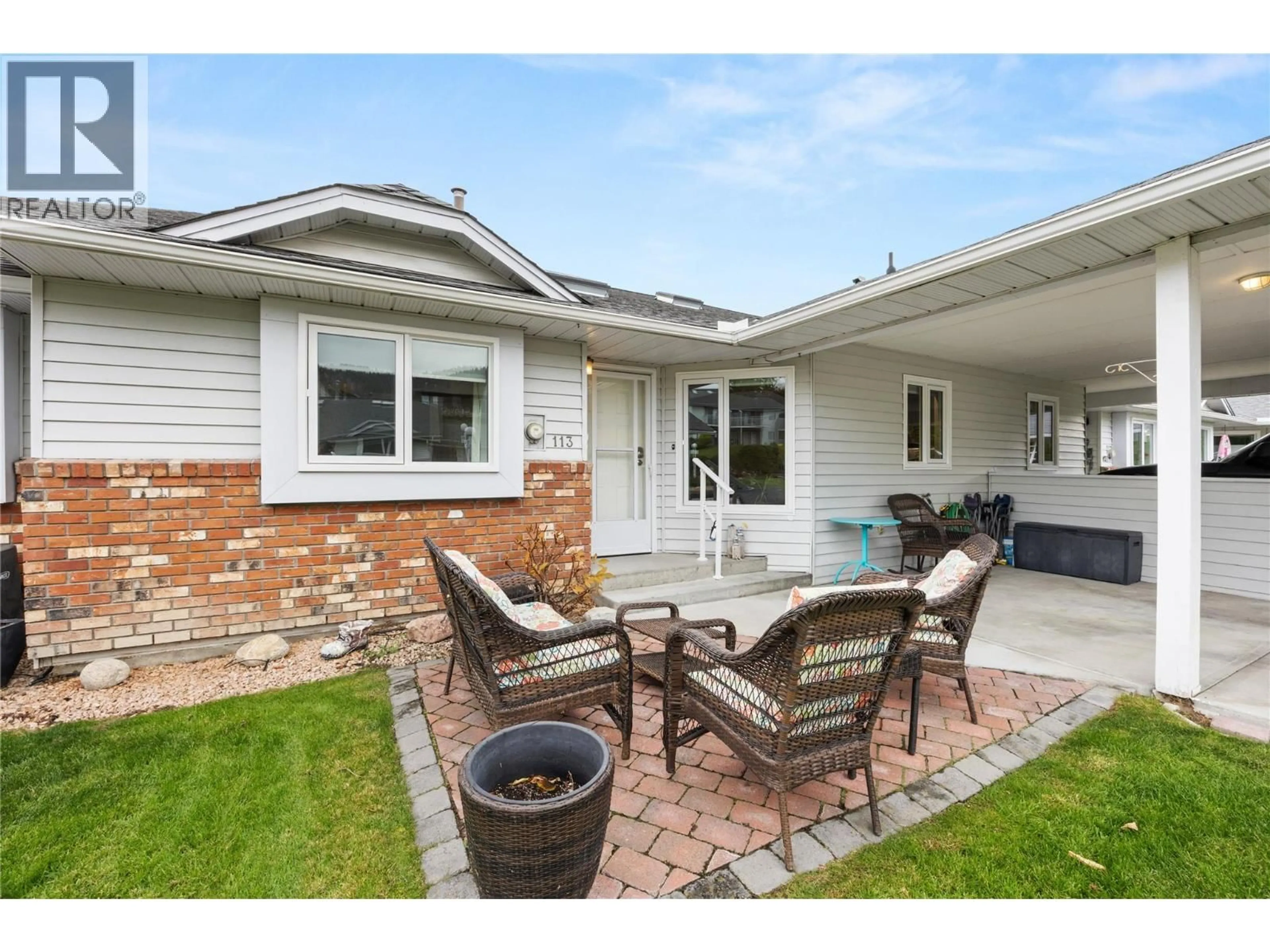 Patio, street for 113 - 124 CAMBIE PLACE, Penticton British Columbia V2A1C5