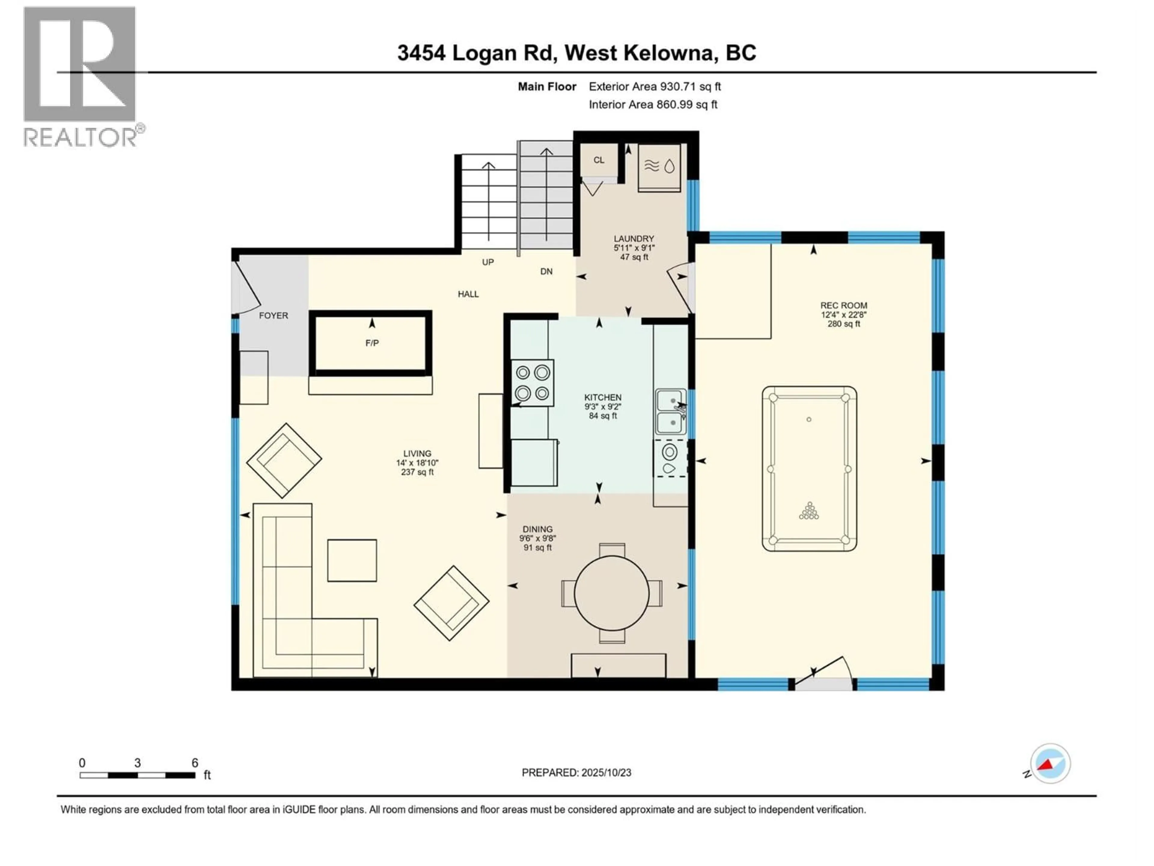 Floor plan for 3454 LOGAN ROAD, West Kelowna British Columbia V4T1N6