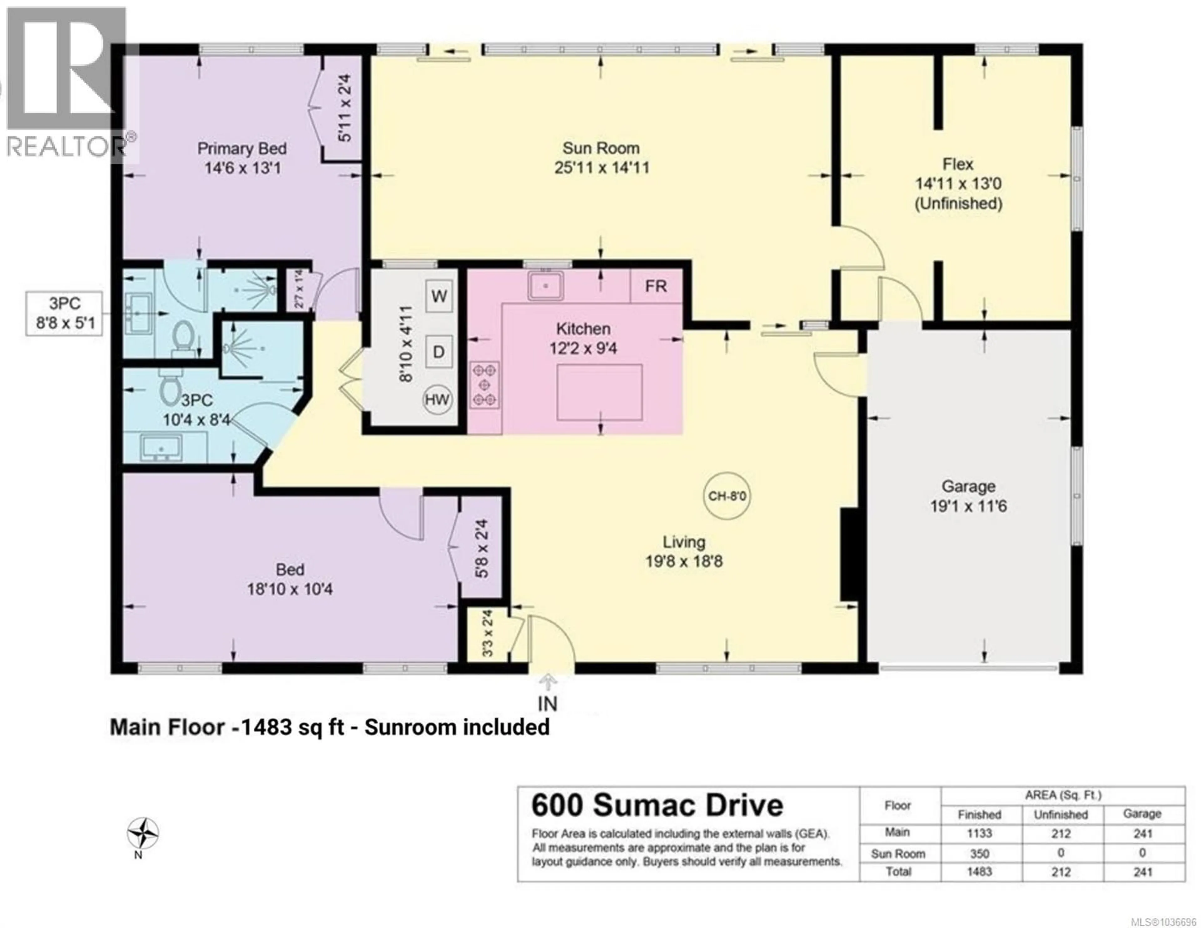Floor plan for 600 SUMAC DRIVE, Qualicum Beach British Columbia V9K1A8