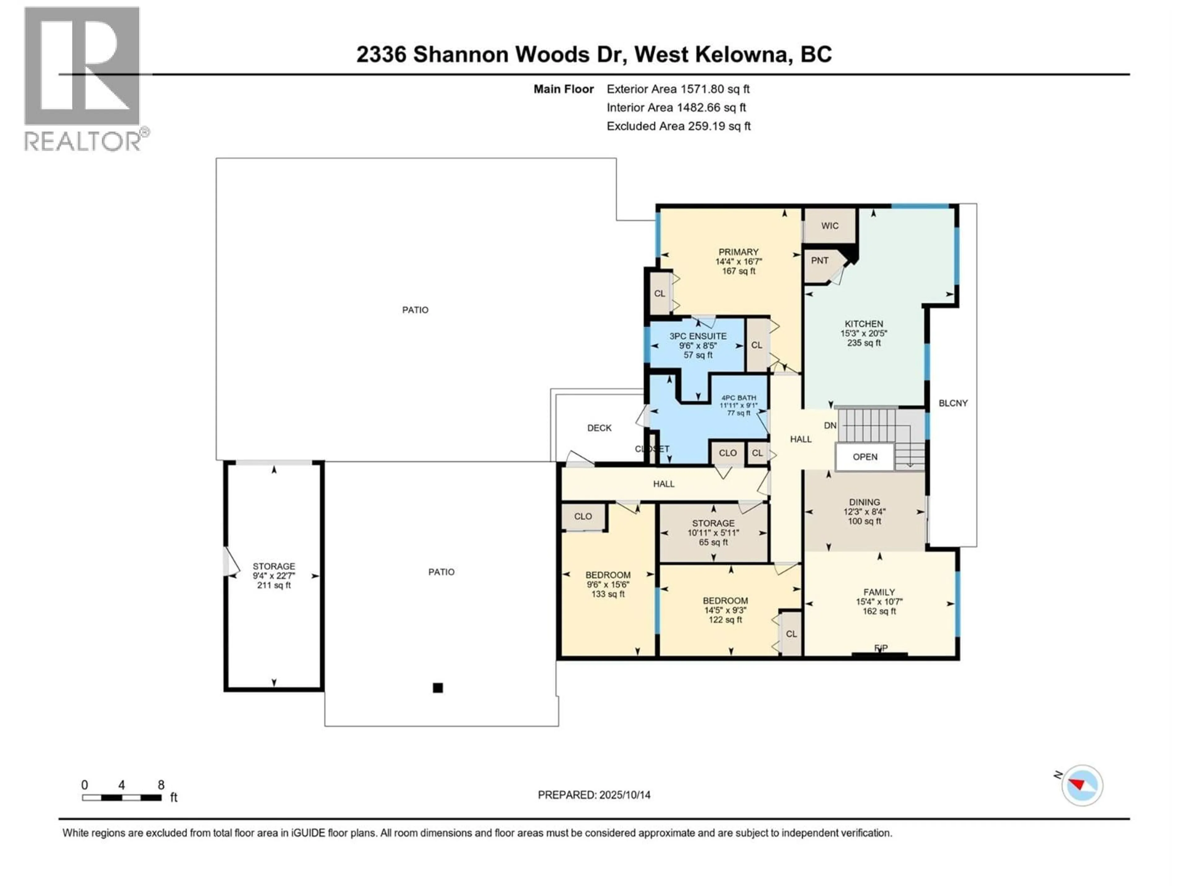Floor plan for 2336 SHANNON WOODS DRIVE, West Kelowna British Columbia V4T2P1