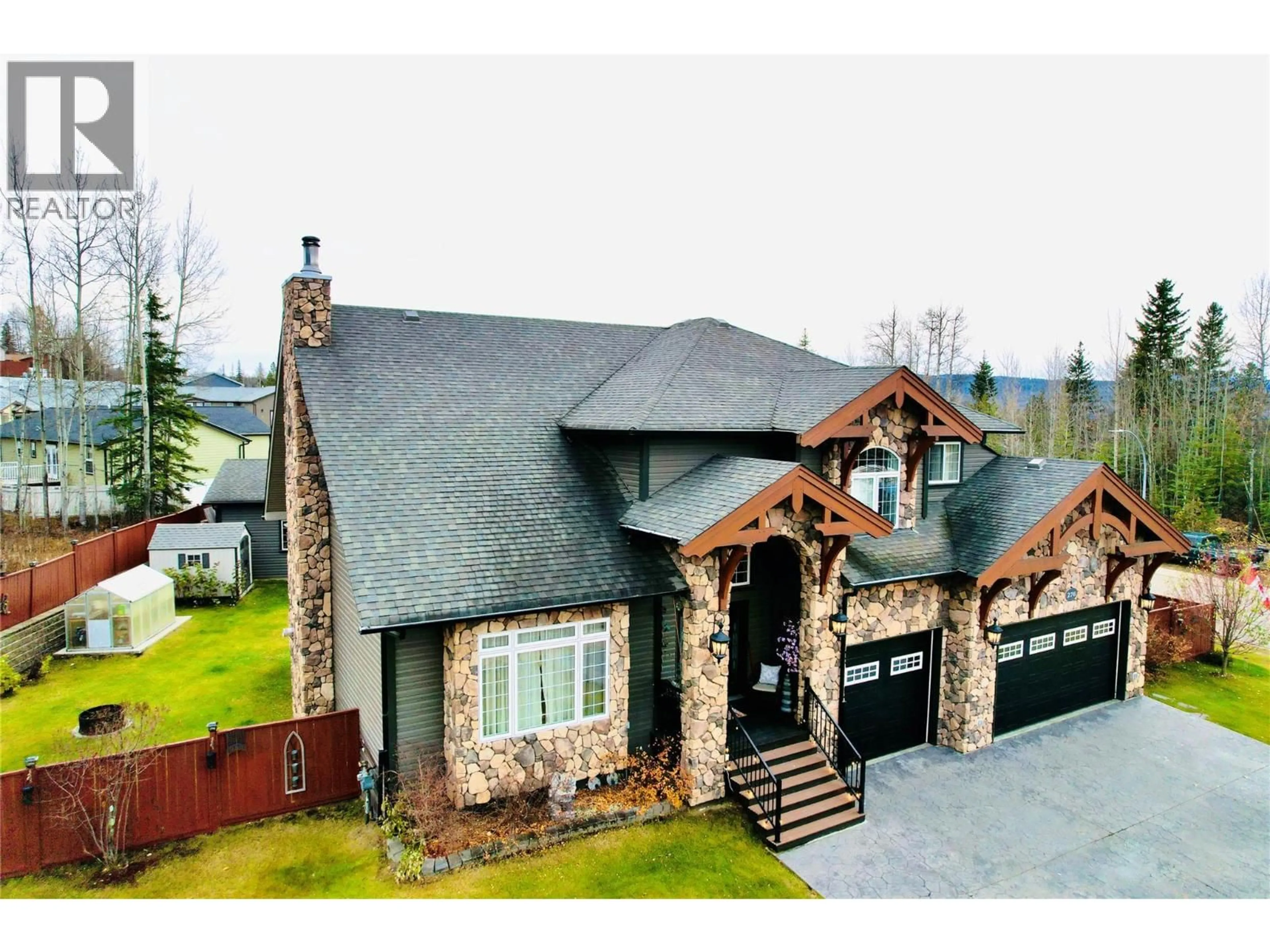 A pic from outside/outdoor area/front of a property/back of a property/a pic from drone, mountain view for 276 WAPITI CRESCENT, Tumbler Ridge British Columbia V0C2W0