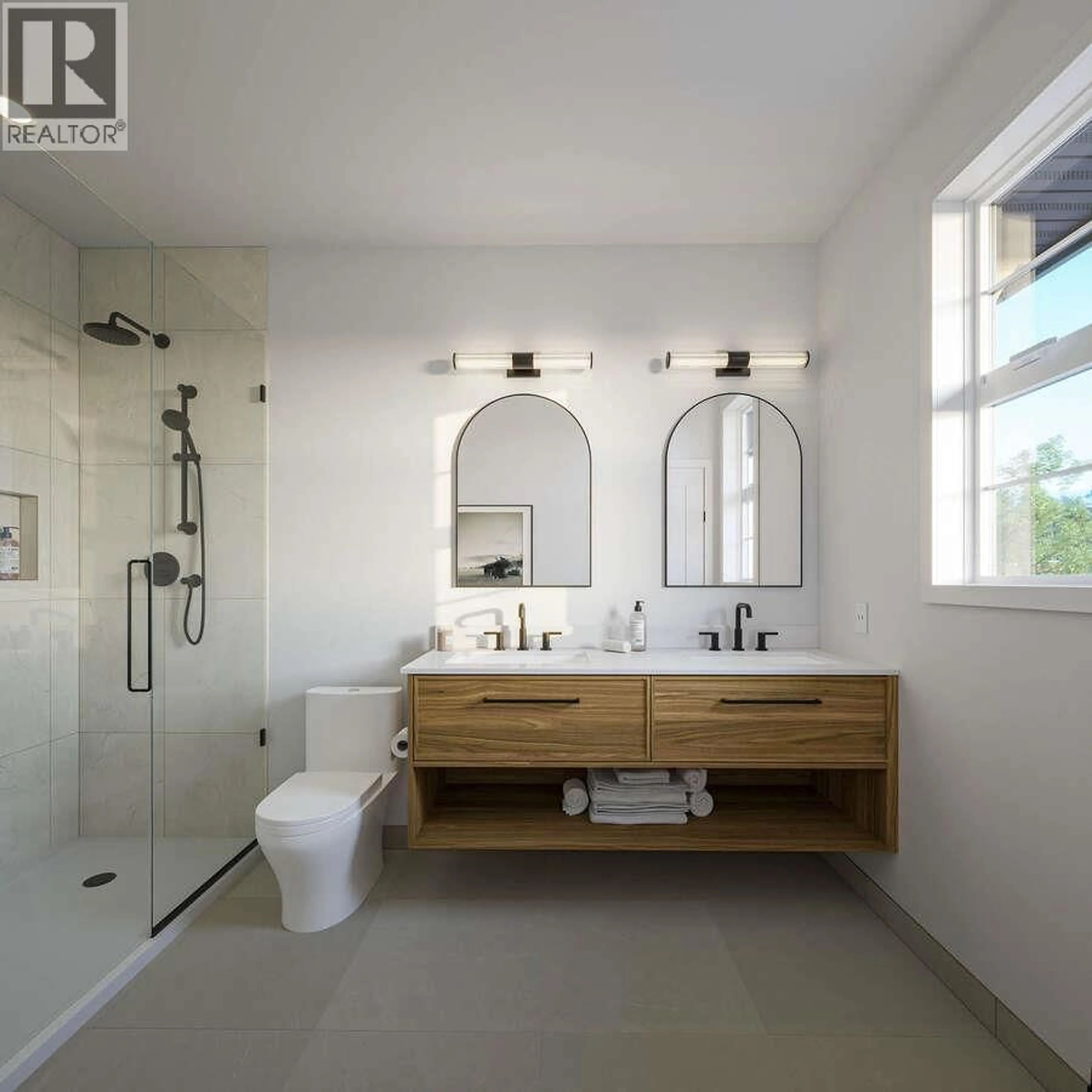 Contemporary bathroom, ceramic/tile floor for 5 - 1720 HIDDEN HILLS DRIVE, Kelowna British Columbia V1V0J5