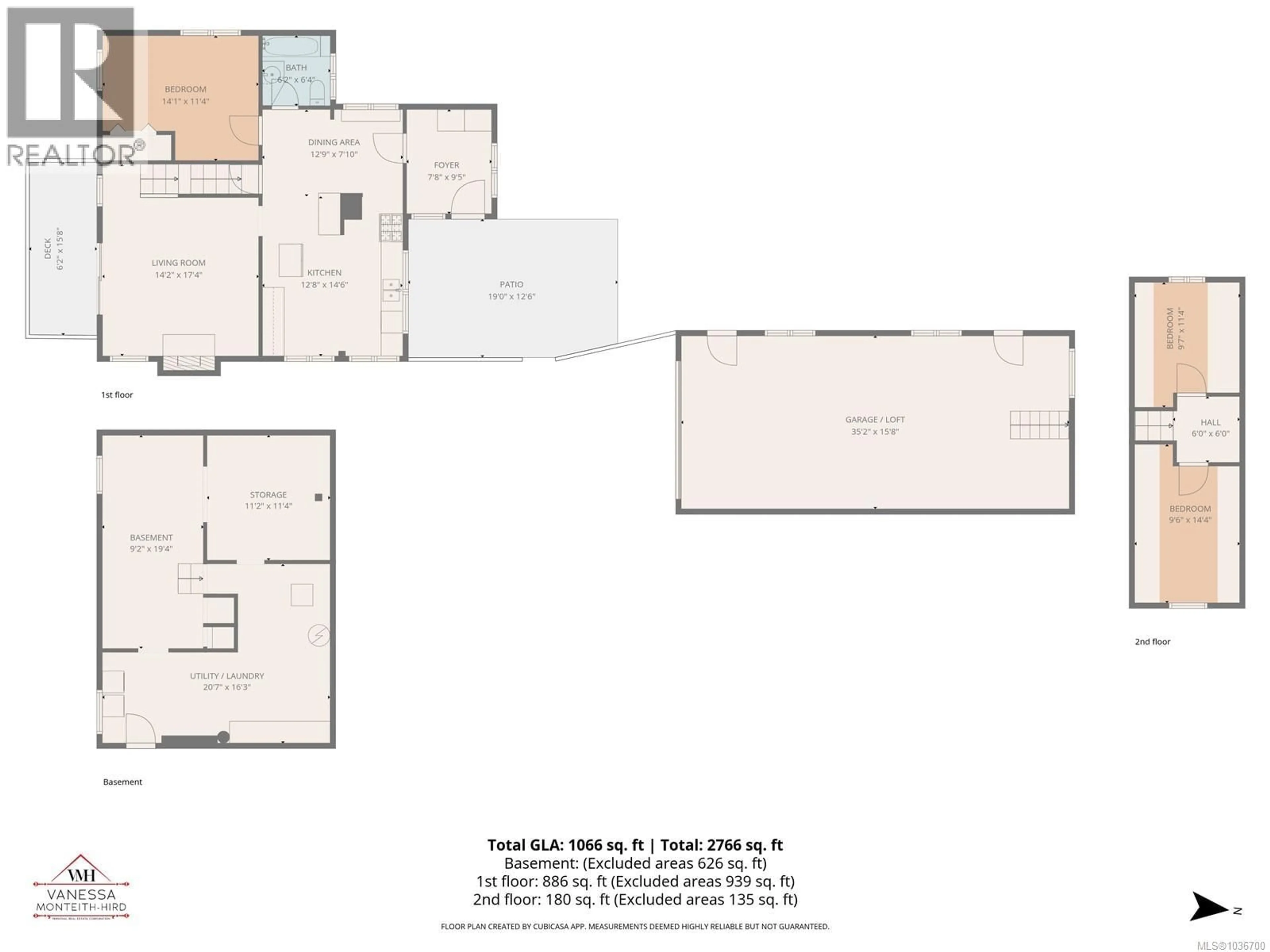 Floor plan for 566 THULIN STREET, Campbell River British Columbia V9W2L1
