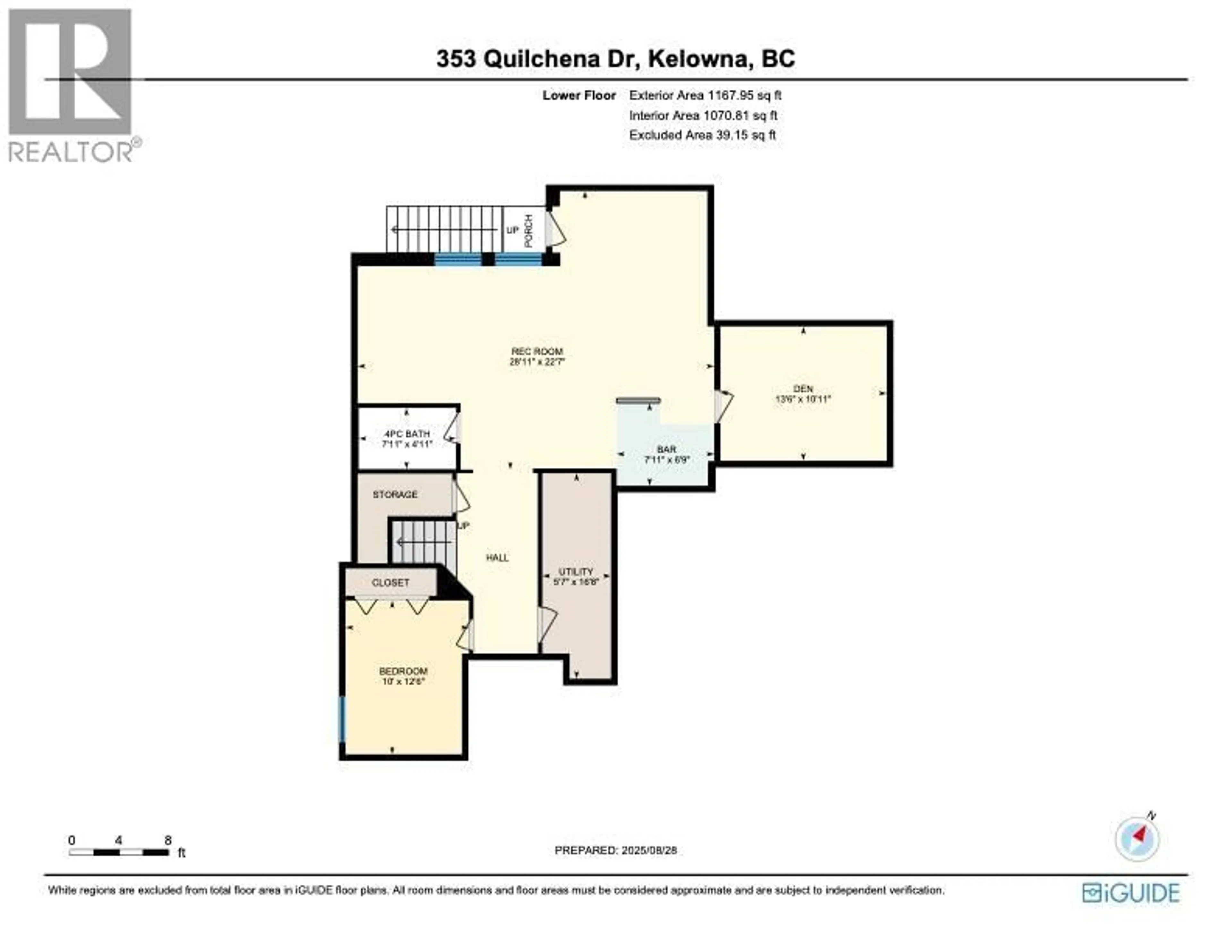 Floor plan for 353 QUILCHENA DRIVE, Kelowna British Columbia V1W4V3