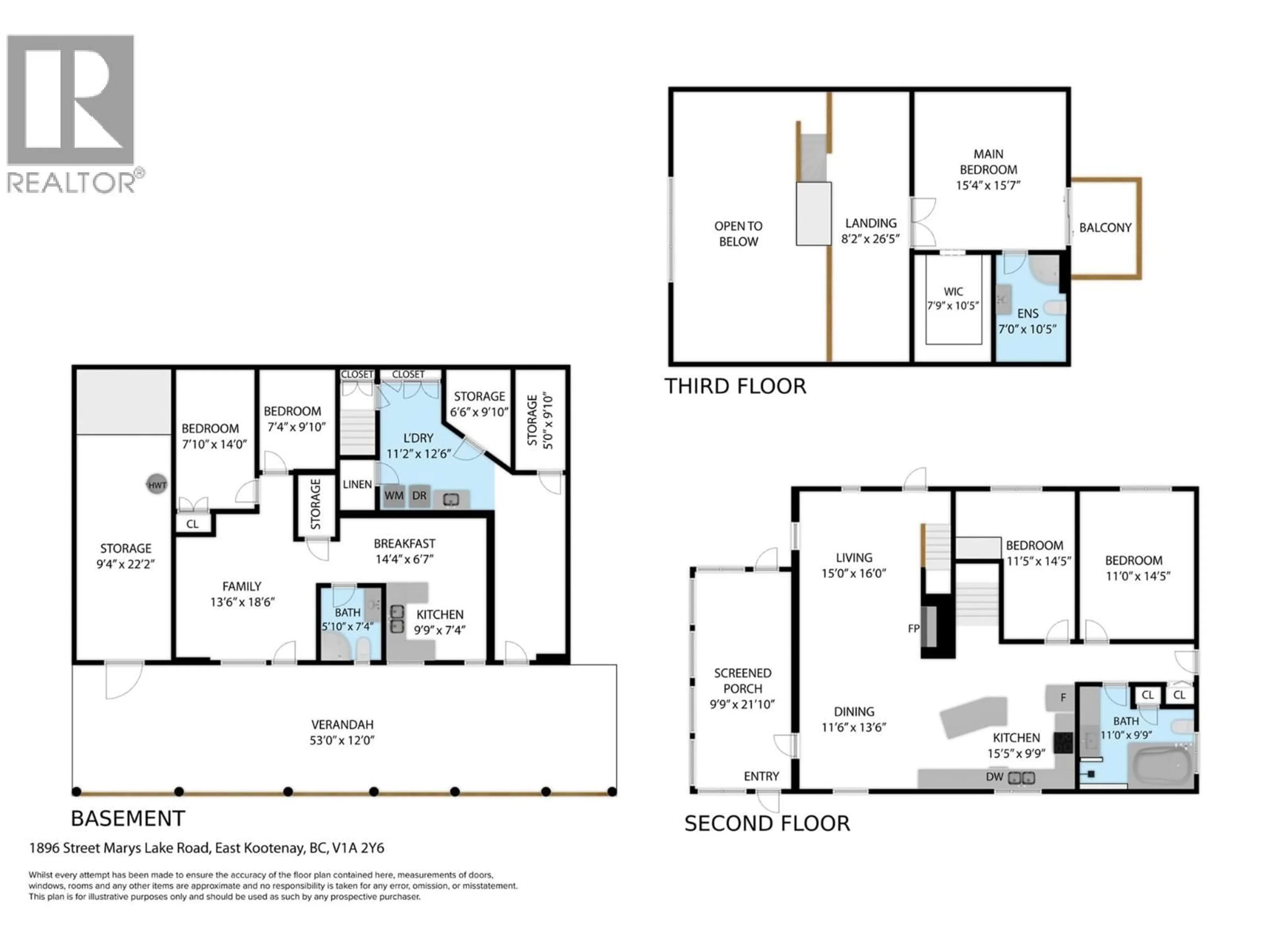 Floor plan for 1896 ST. MARY LAKE ROAD, Kimberley British Columbia V1A3K4