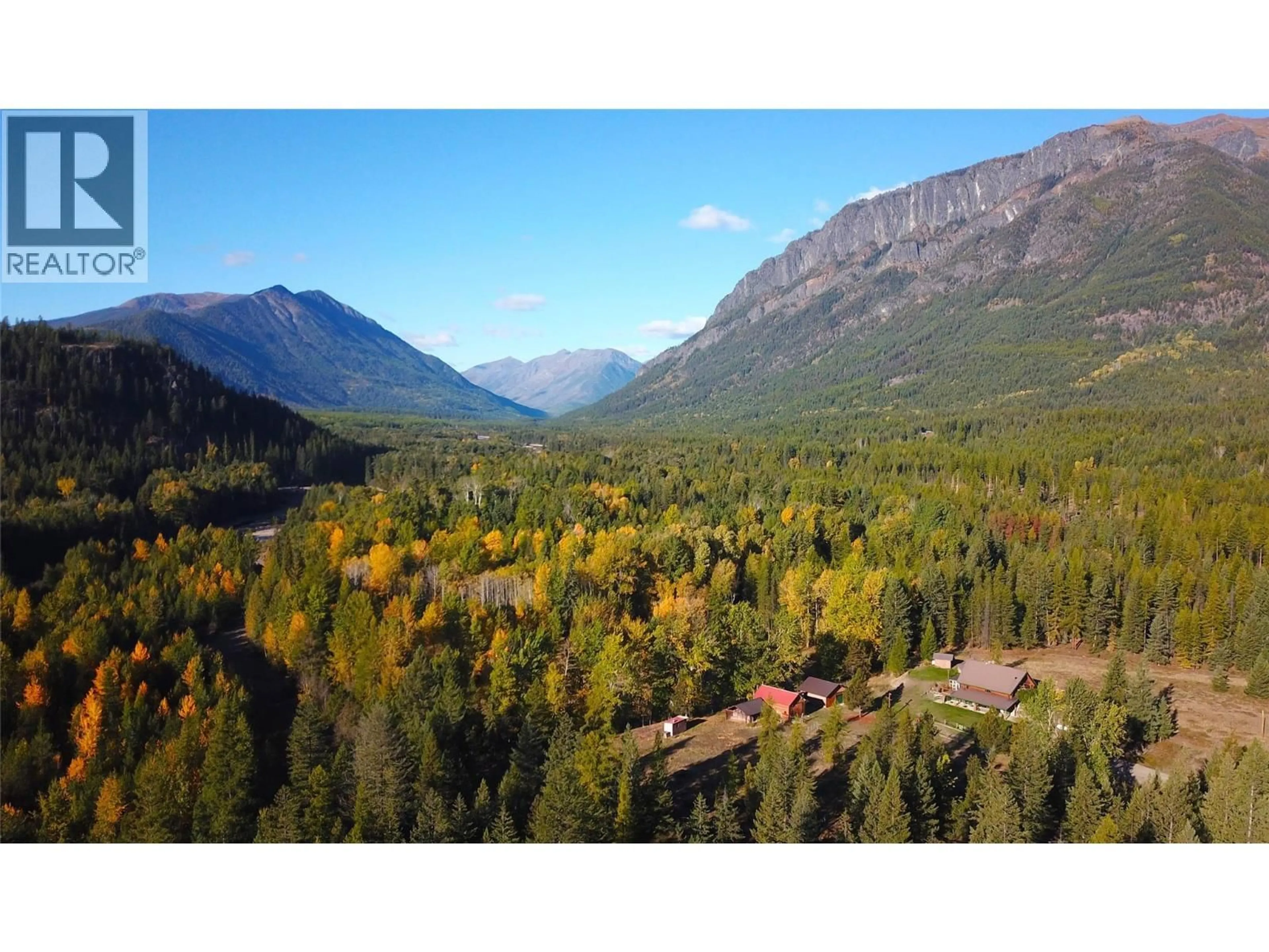 A pic from outside/outdoor area/front of a property/back of a property/a pic from drone, mountain view for 1896 ST. MARY LAKE ROAD, Kimberley British Columbia V1A3K4