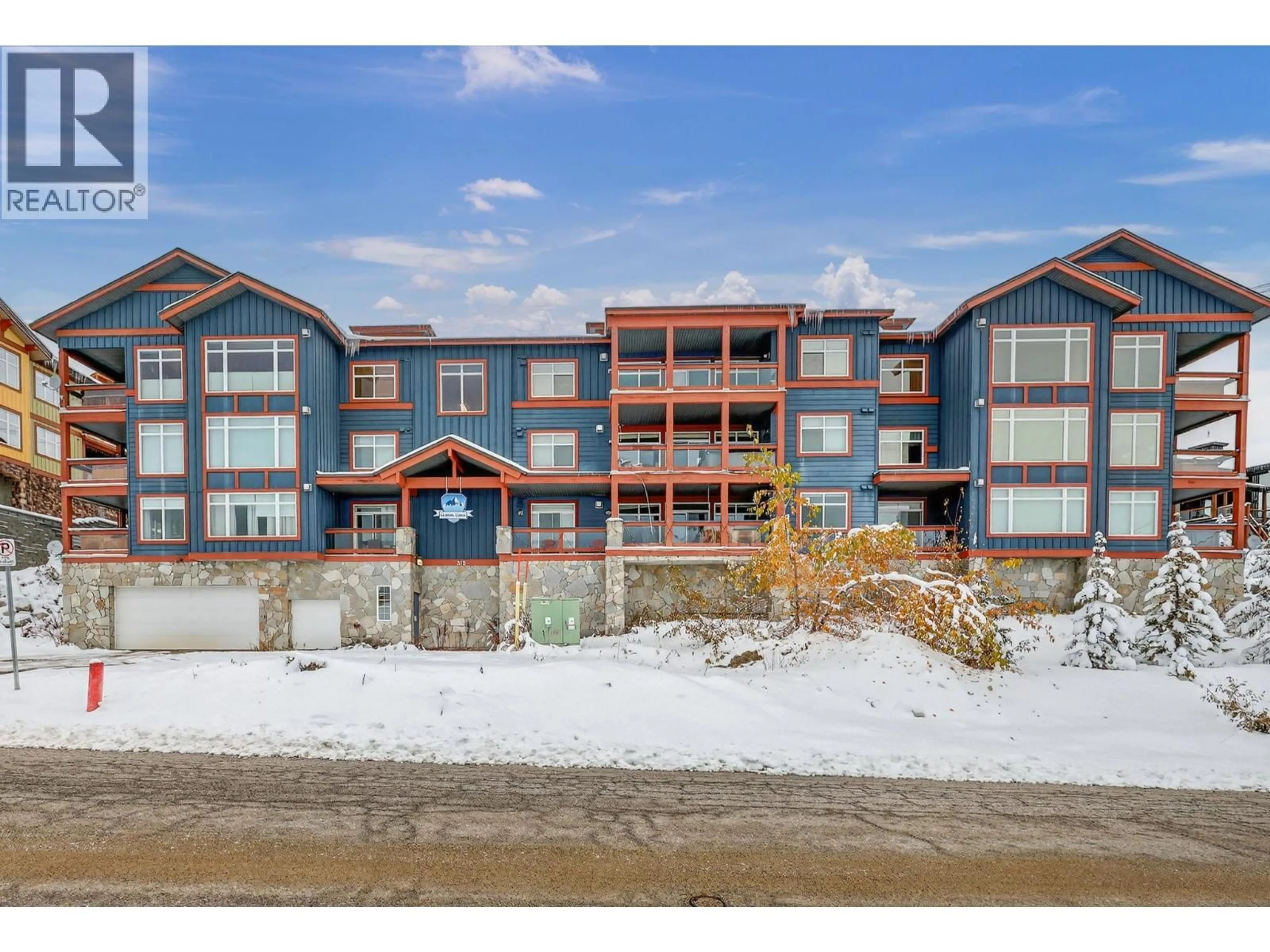 A pic from outside/outdoor area/front of a property/back of a property/a pic from drone, unknown for 203 - 315 WHITEHORSE LANE, Big White British Columbia V1P1P3