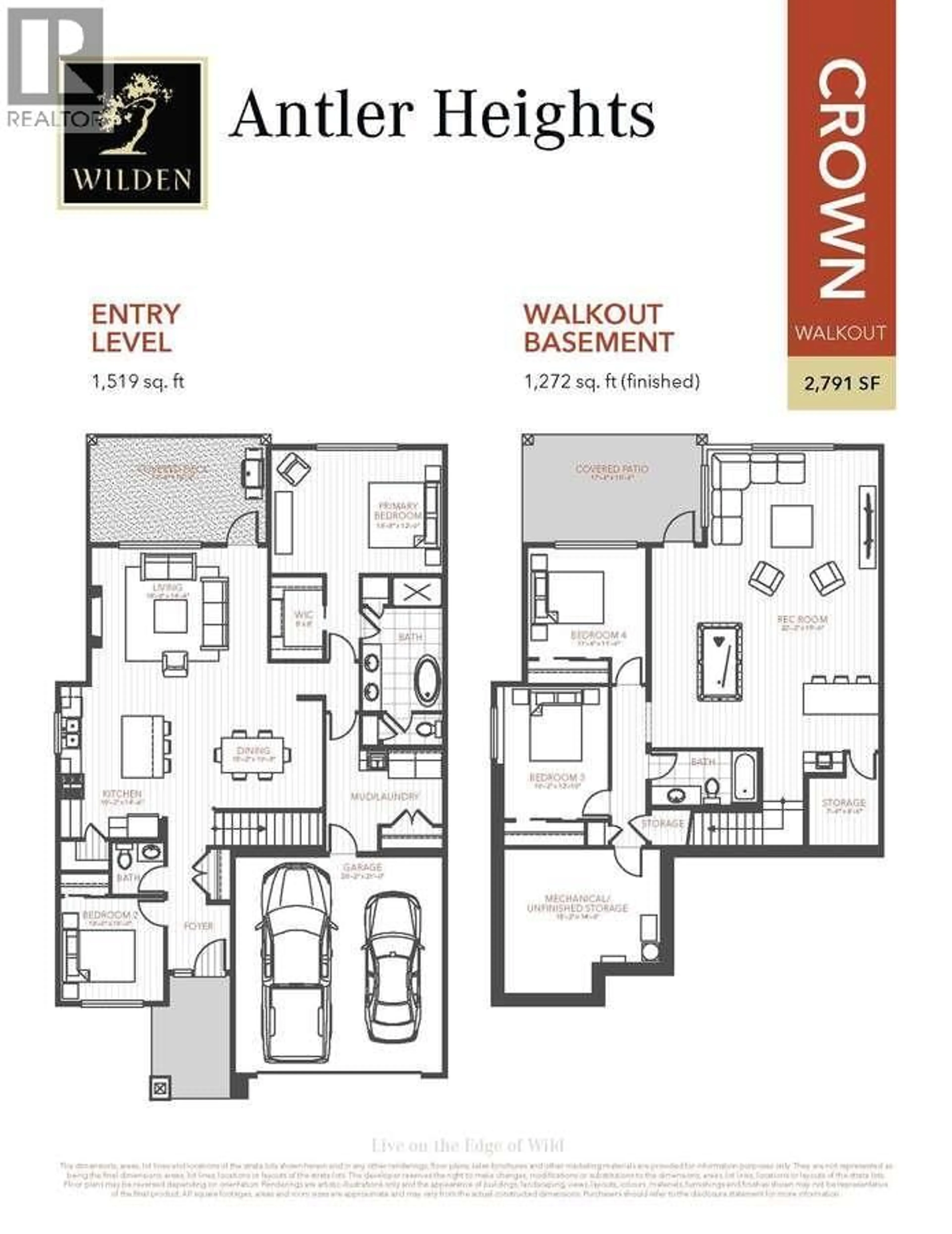 Floor plan for 22 - 1720 HIDDEN HILLS DRIVE, Kelowna British Columbia V1V0J5