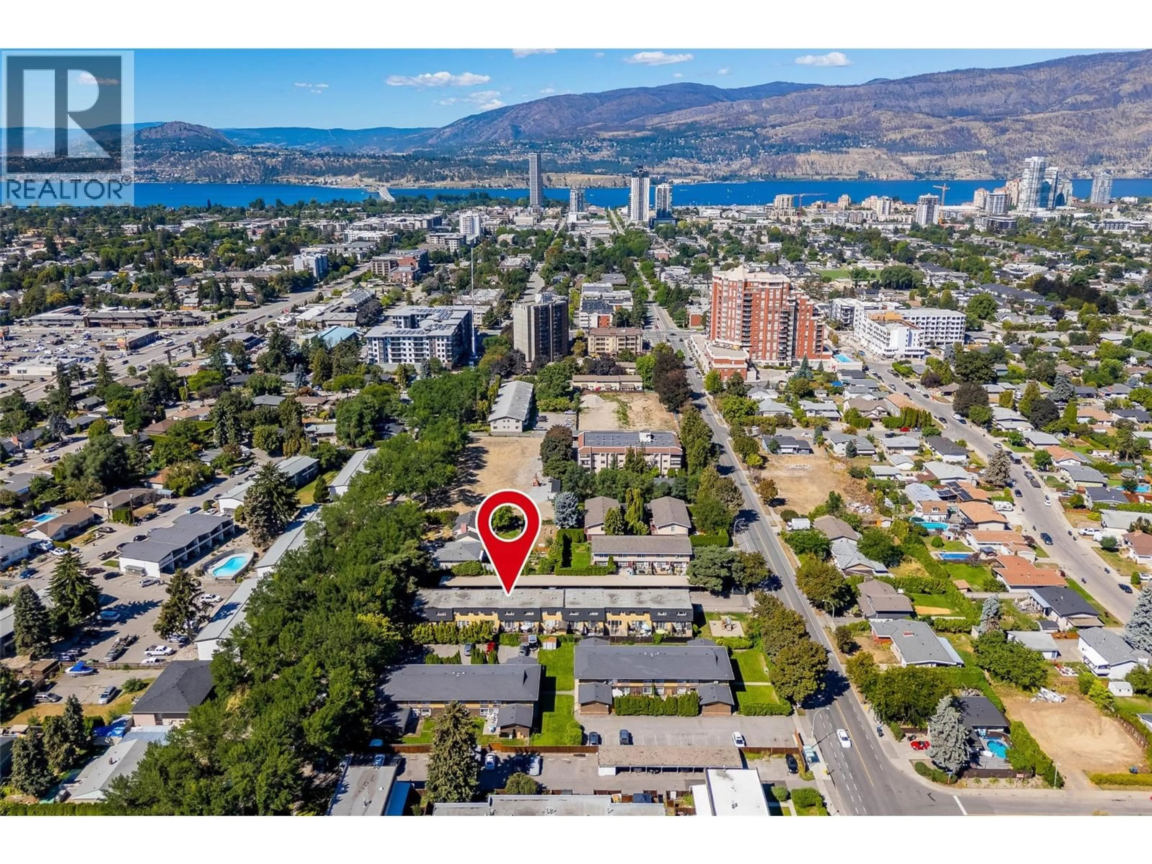 A pic from outside/outdoor area/front of a property/back of a property/a pic from drone, unknown for 9 - 1283 BERNARD AVENUE, Kelowna British Columbia V1Y8K5