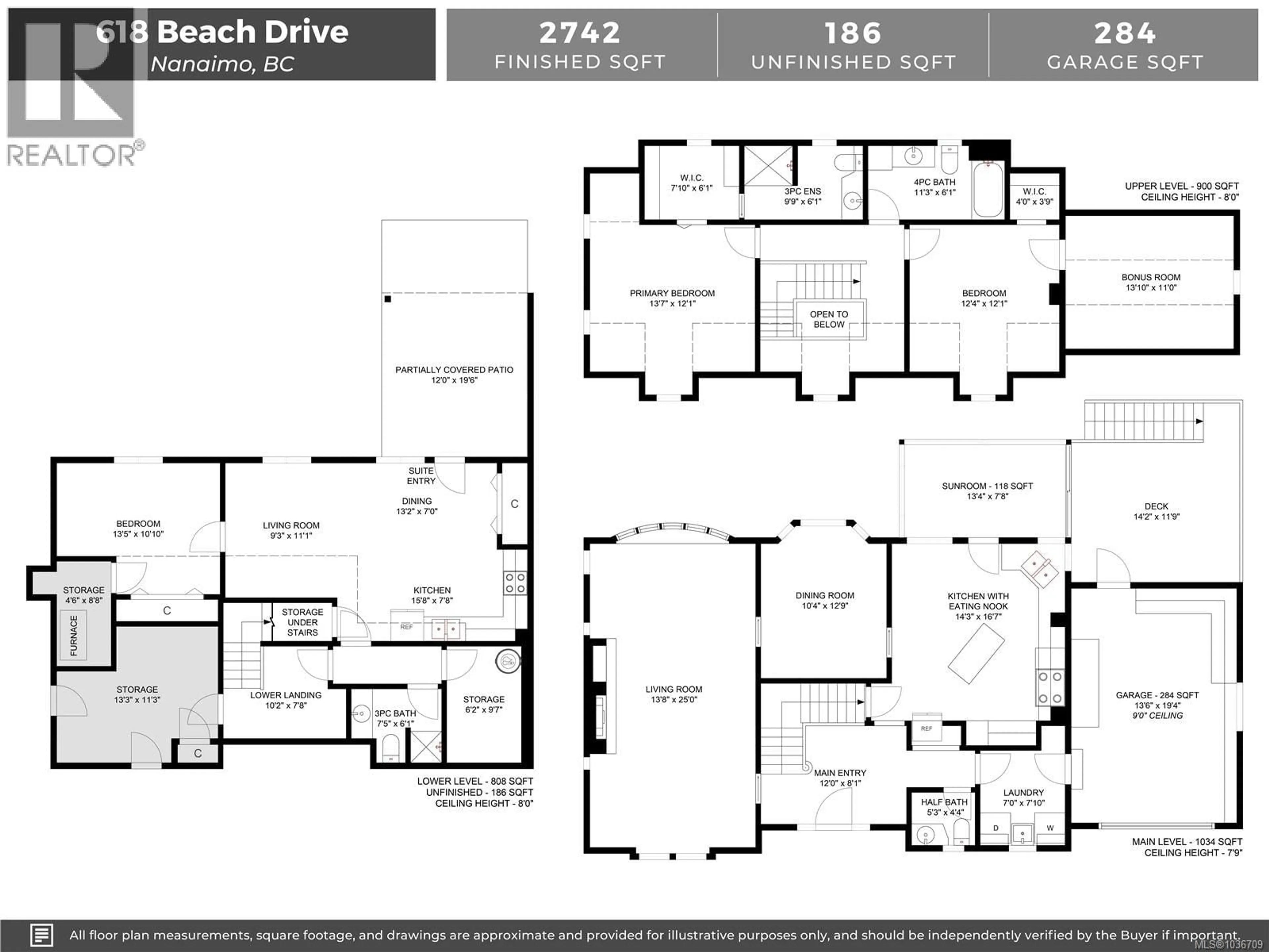 Floor plan for 618 BEACH DRIVE, Nanaimo British Columbia V9S2X9