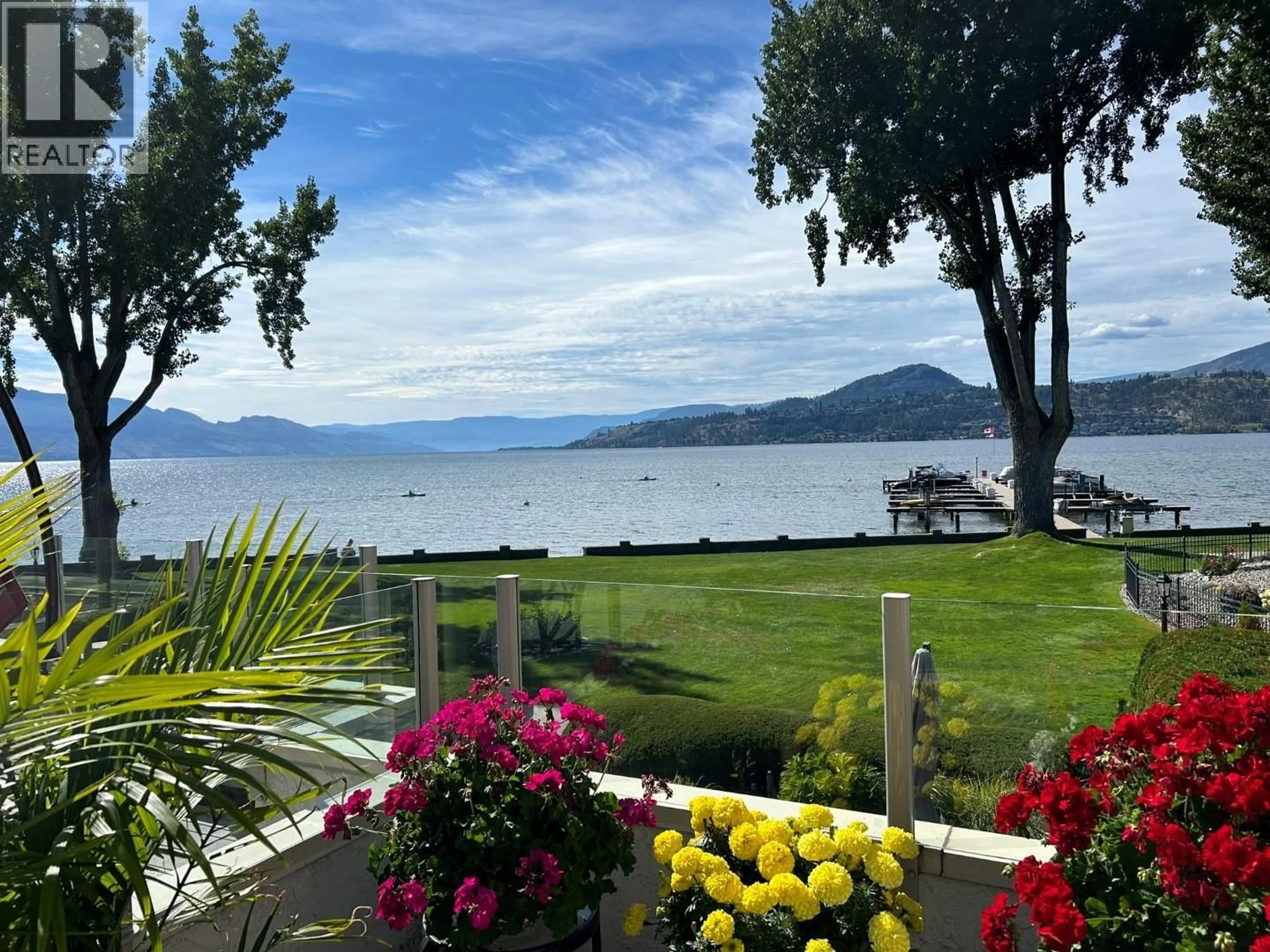 Patio, water/lake/river/ocean view for 208 - 2900 ABBOTT STREET, Kelowna British Columbia V1Y1G6