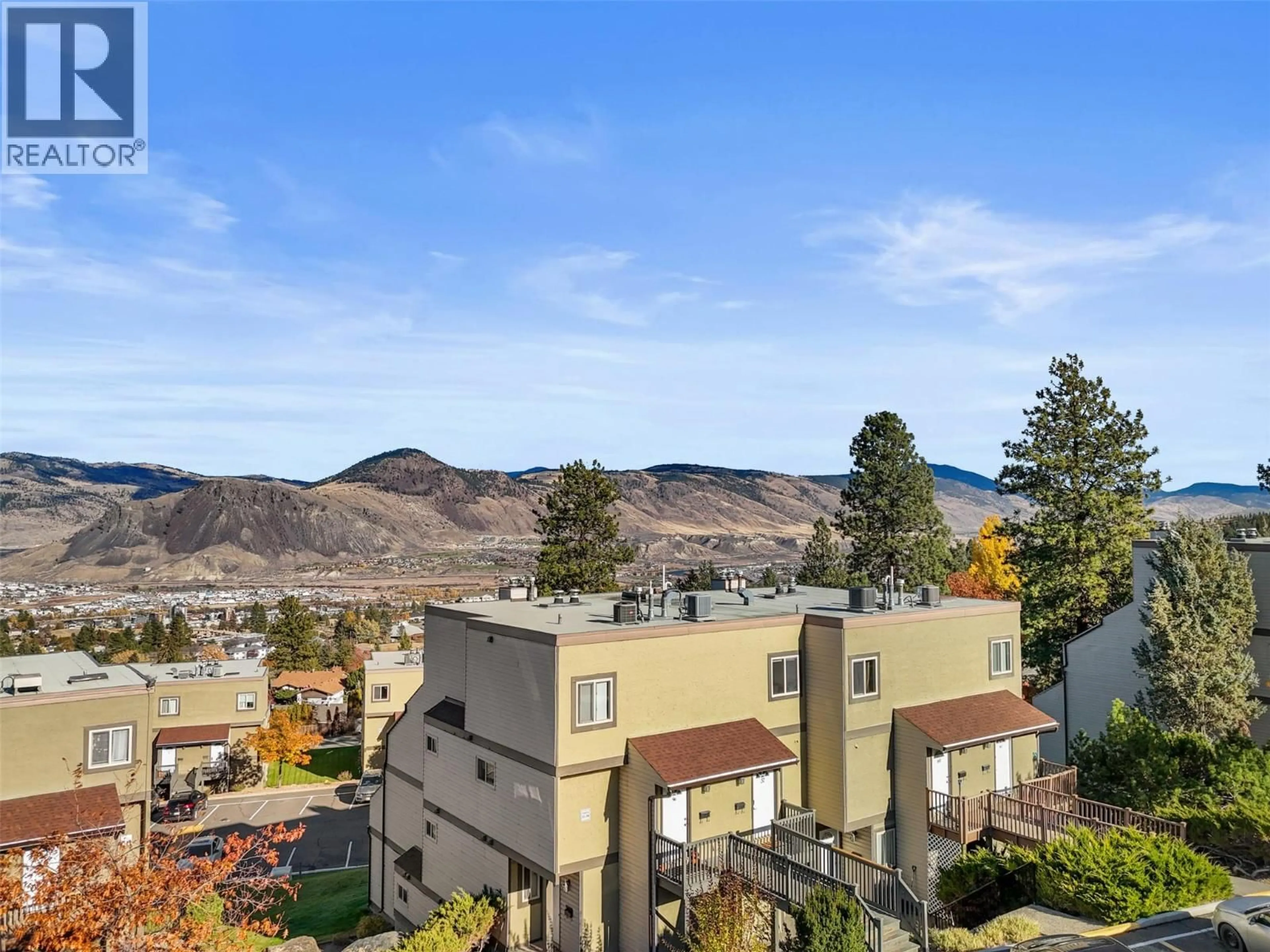 A pic from outside/outdoor area/front of a property/back of a property/a pic from drone, mountain view for 57 - 1750 SUMMIT DRIVE, Kamloops British Columbia V2E1Y1