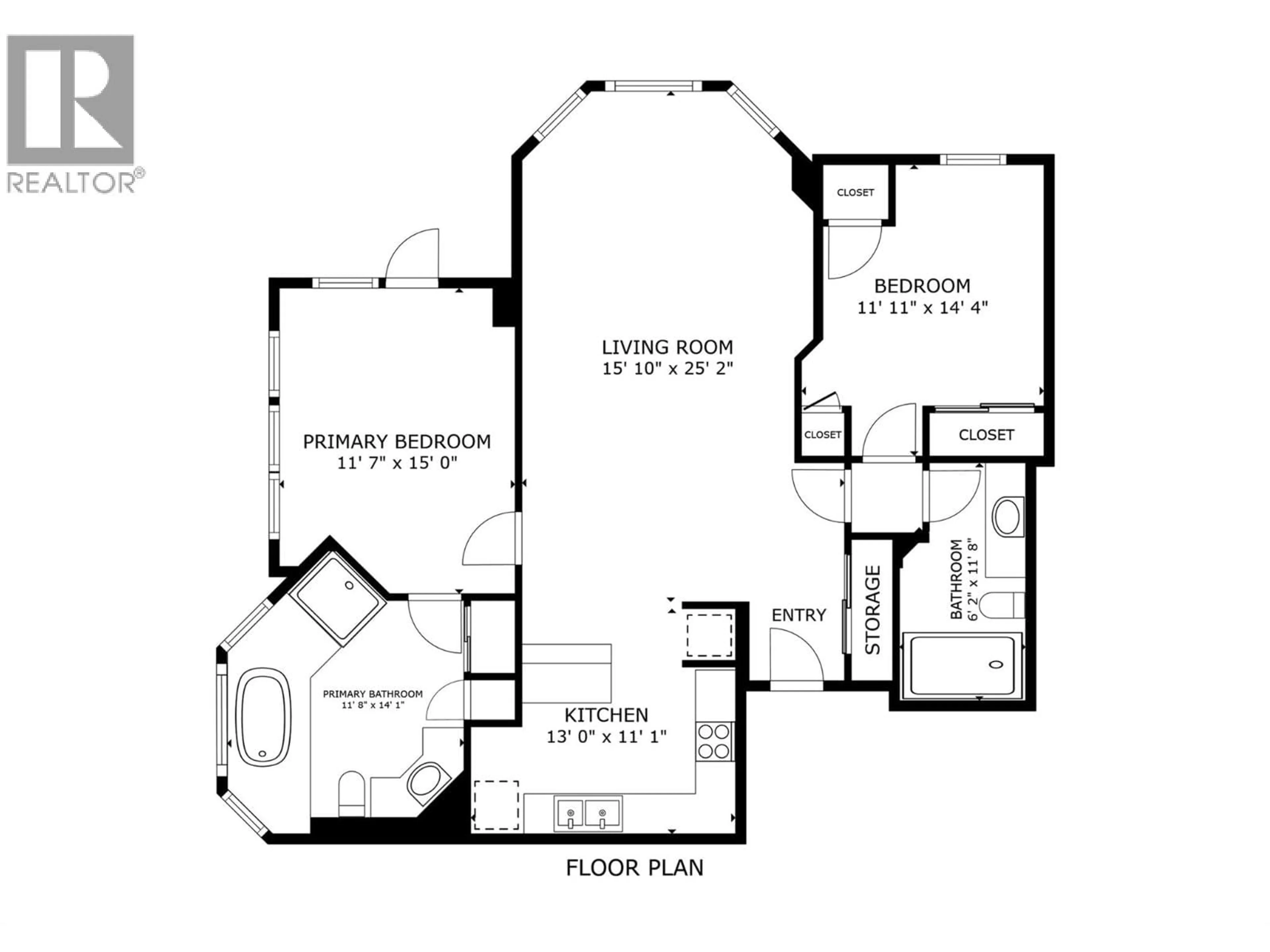 Floor plan for 231 - 1320 WATER STREET, Kelowna British Columbia V1Y9P3