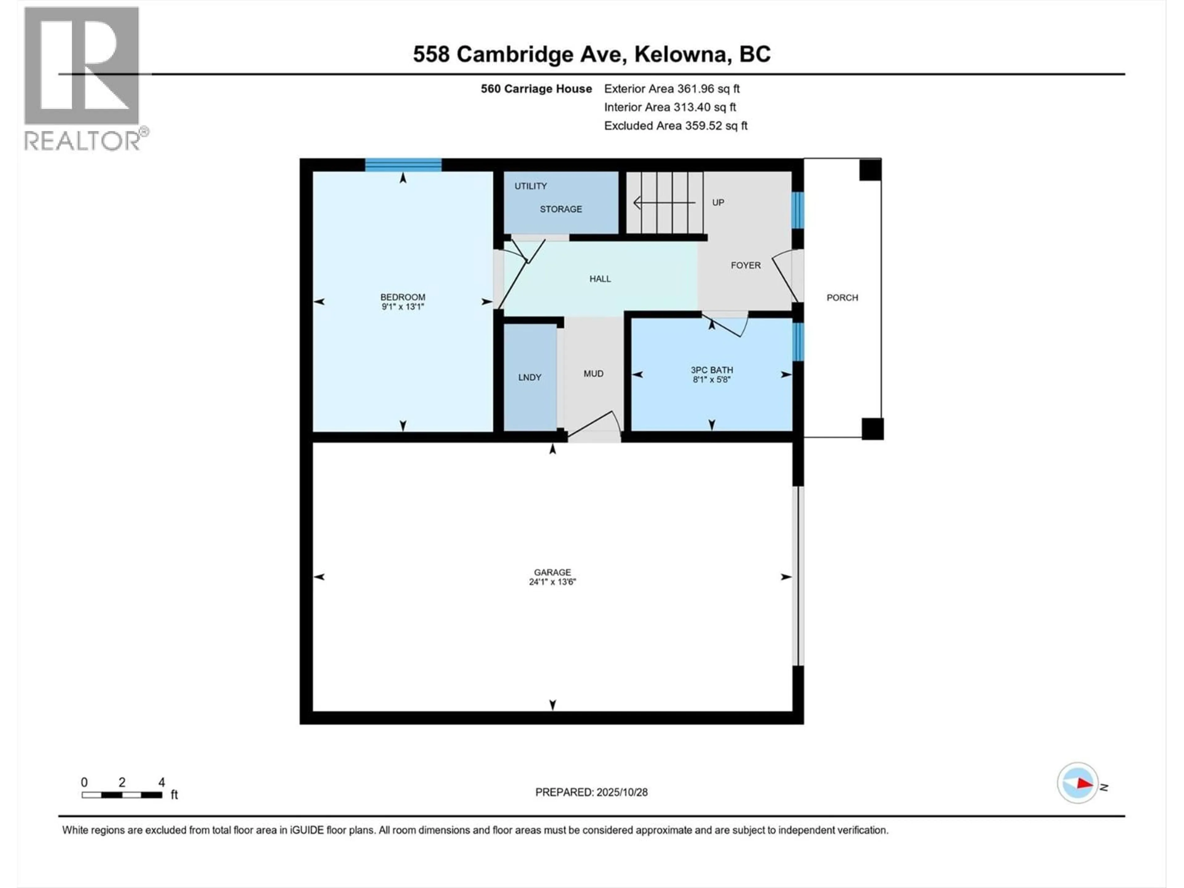 Floor plan for 558-560 CAMBRIDGE AVENUE, Kelowna British Columbia V1Y7M3