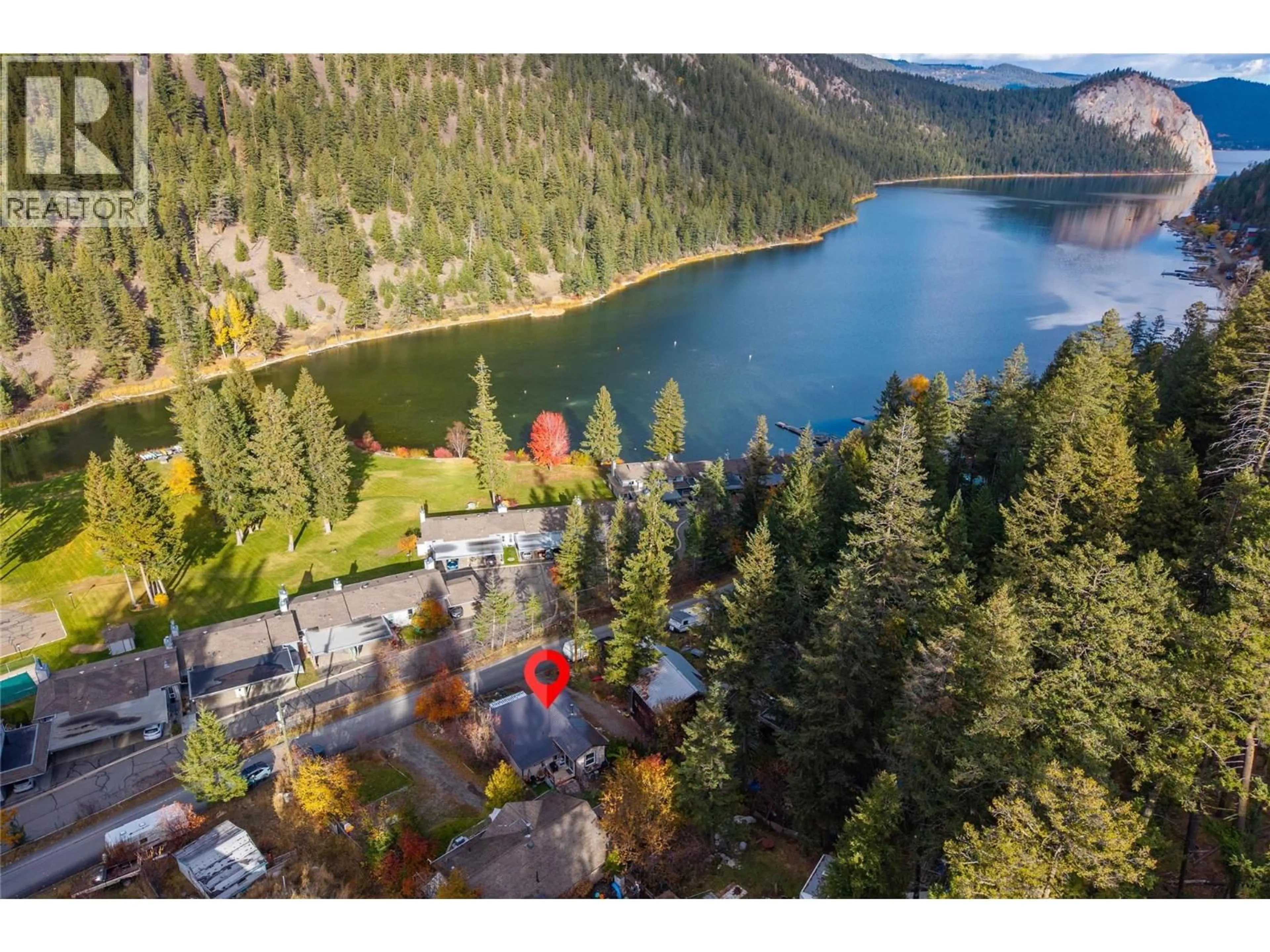 A pic from outside/outdoor area/front of a property/back of a property/a pic from drone, water/lake/river/ocean view for 1800 PAUL LAKE ROAD, Kamloops British Columbia V2H1N8