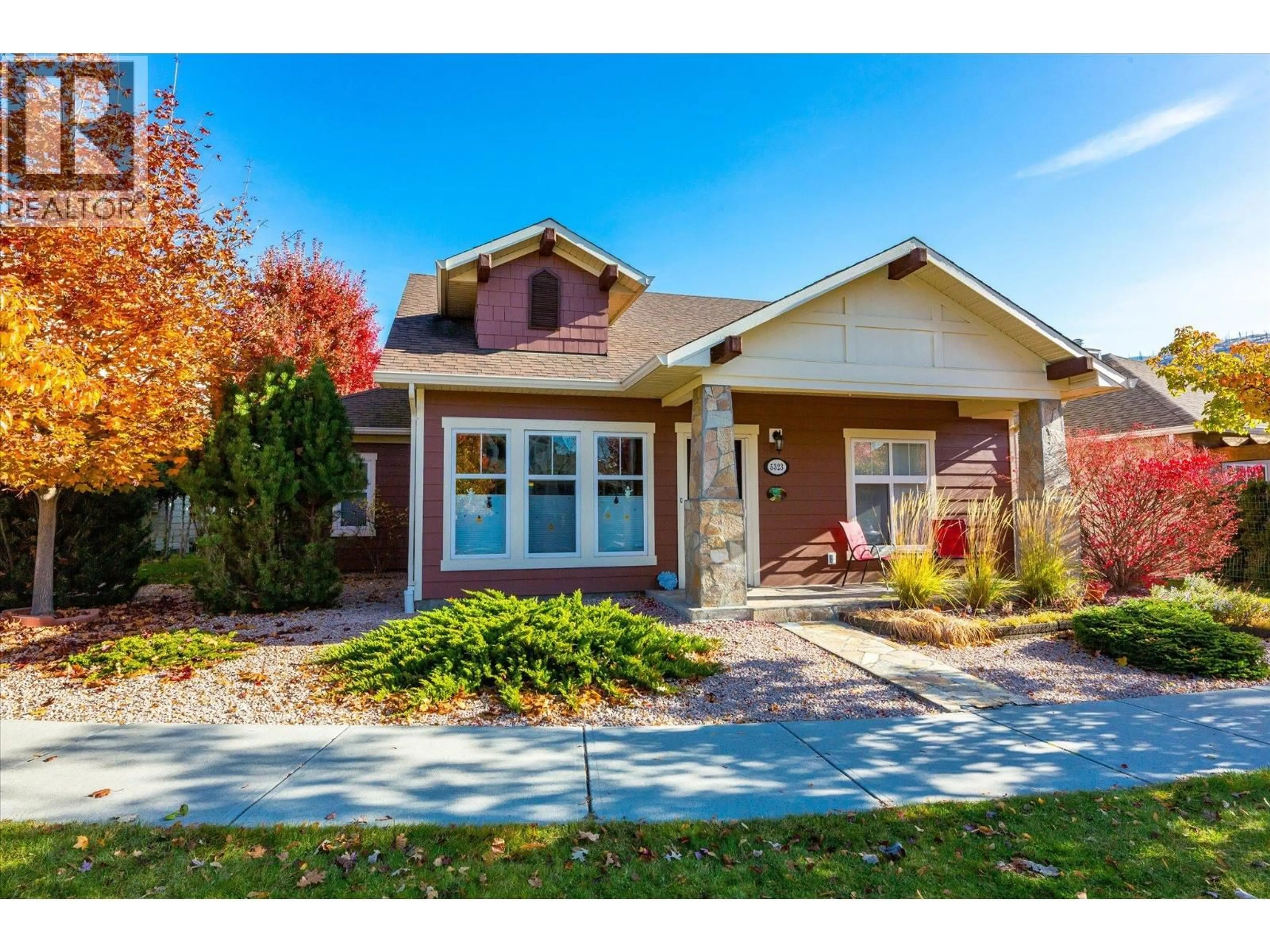 Home with brick exterior material, street for 5323 PTARMIGAN STREET, Kelowna British Columbia V1W5A4