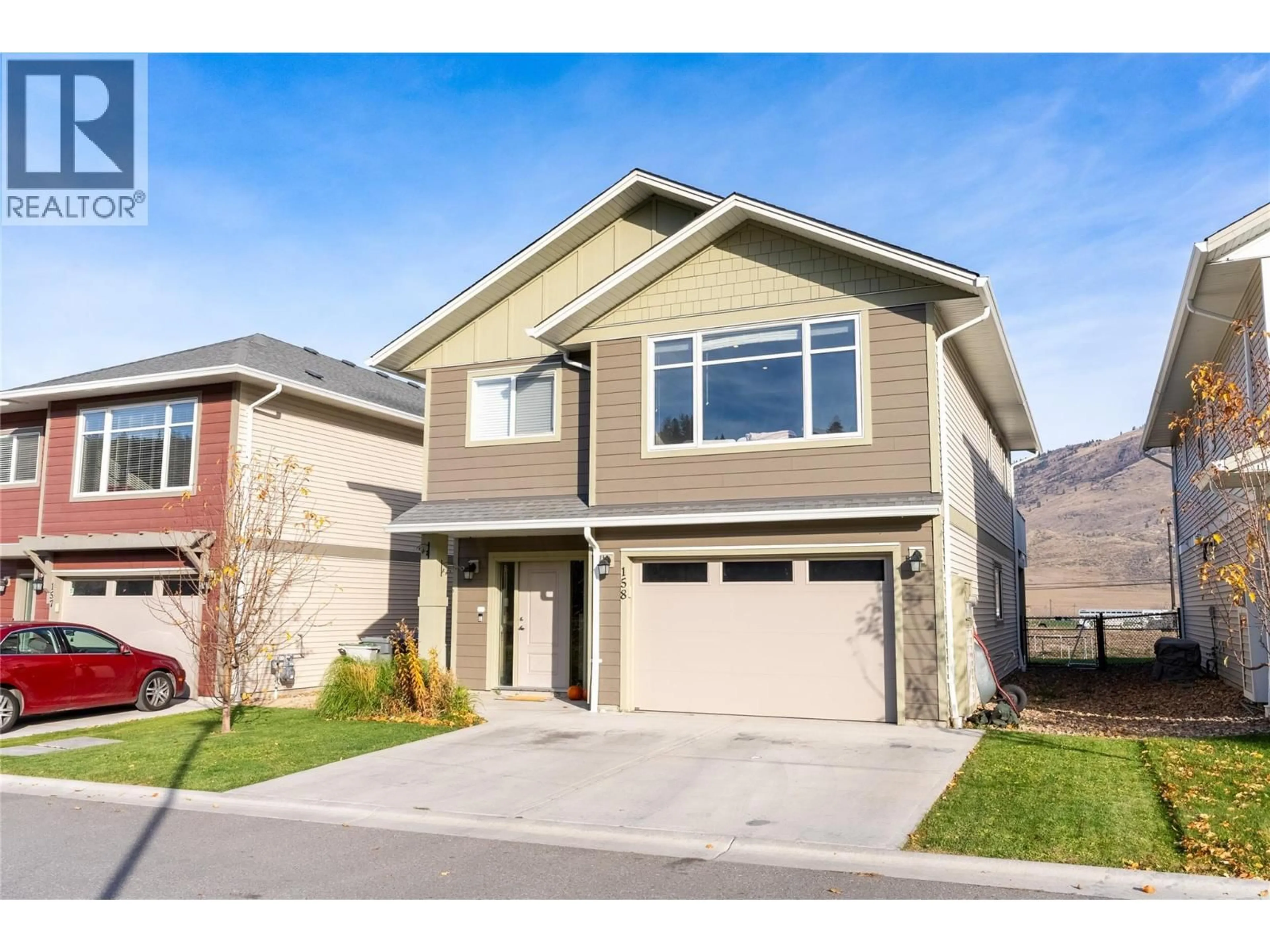 Home with vinyl exterior material, street for 158 - 8800 DALLAS DRIVE, Kamloops British Columbia V2C0G8