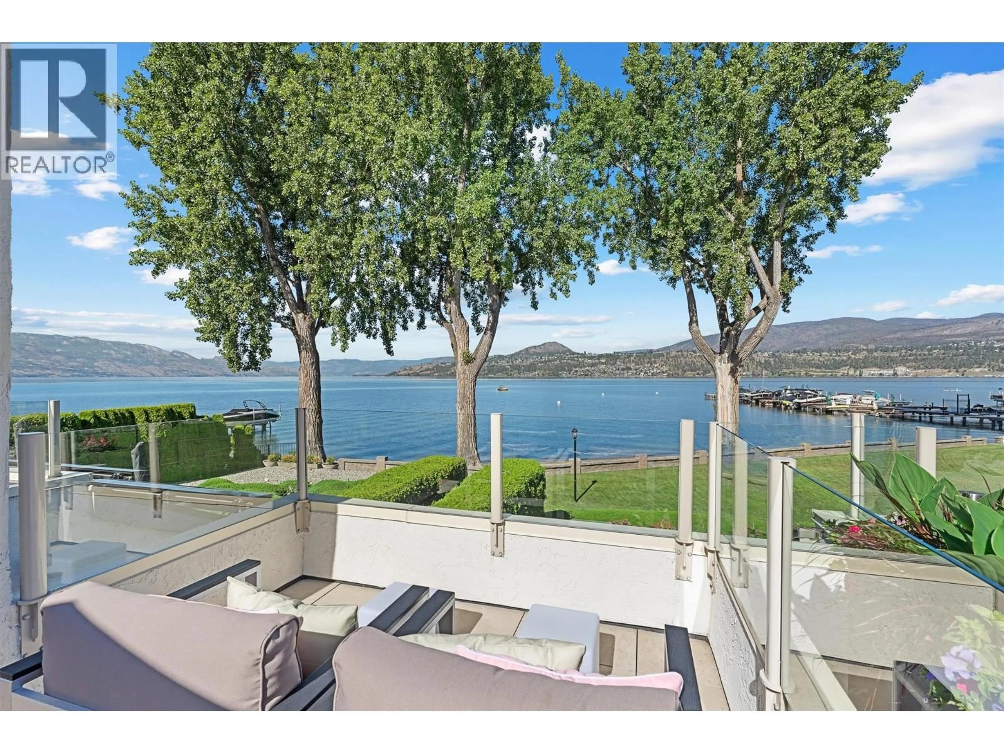 Patio, water/lake/river/ocean view for 202 - 2900 ABBOTT STREET, Kelowna British Columbia V1Y1G6