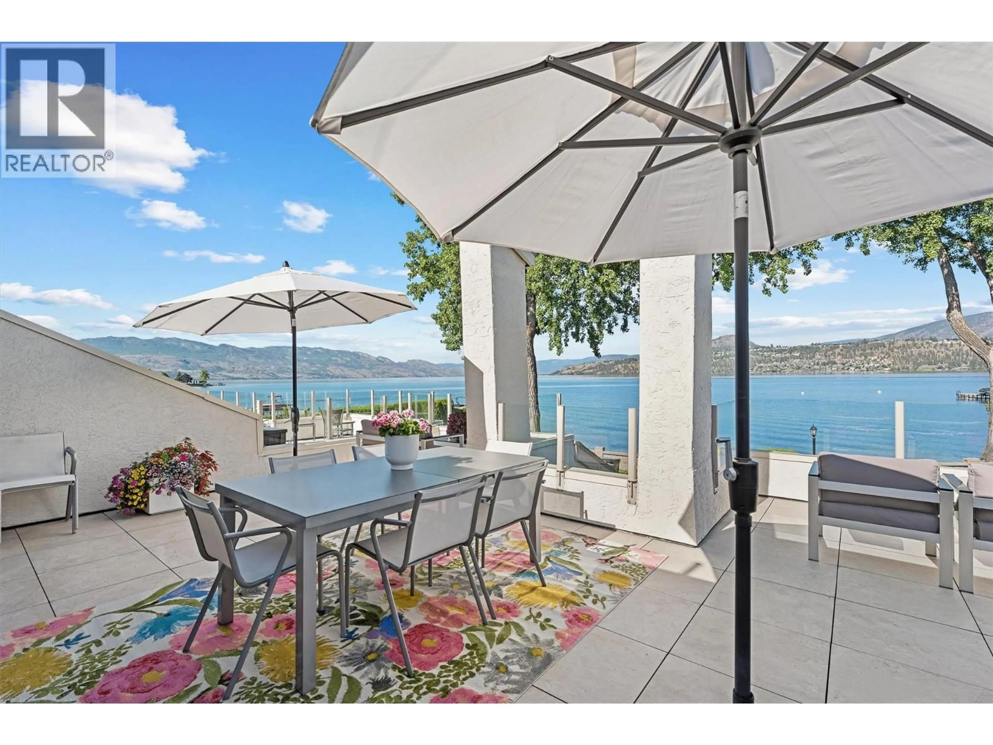 Patio, water/lake/river/ocean view for 202 - 2900 ABBOTT STREET, Kelowna British Columbia V1Y1G6
