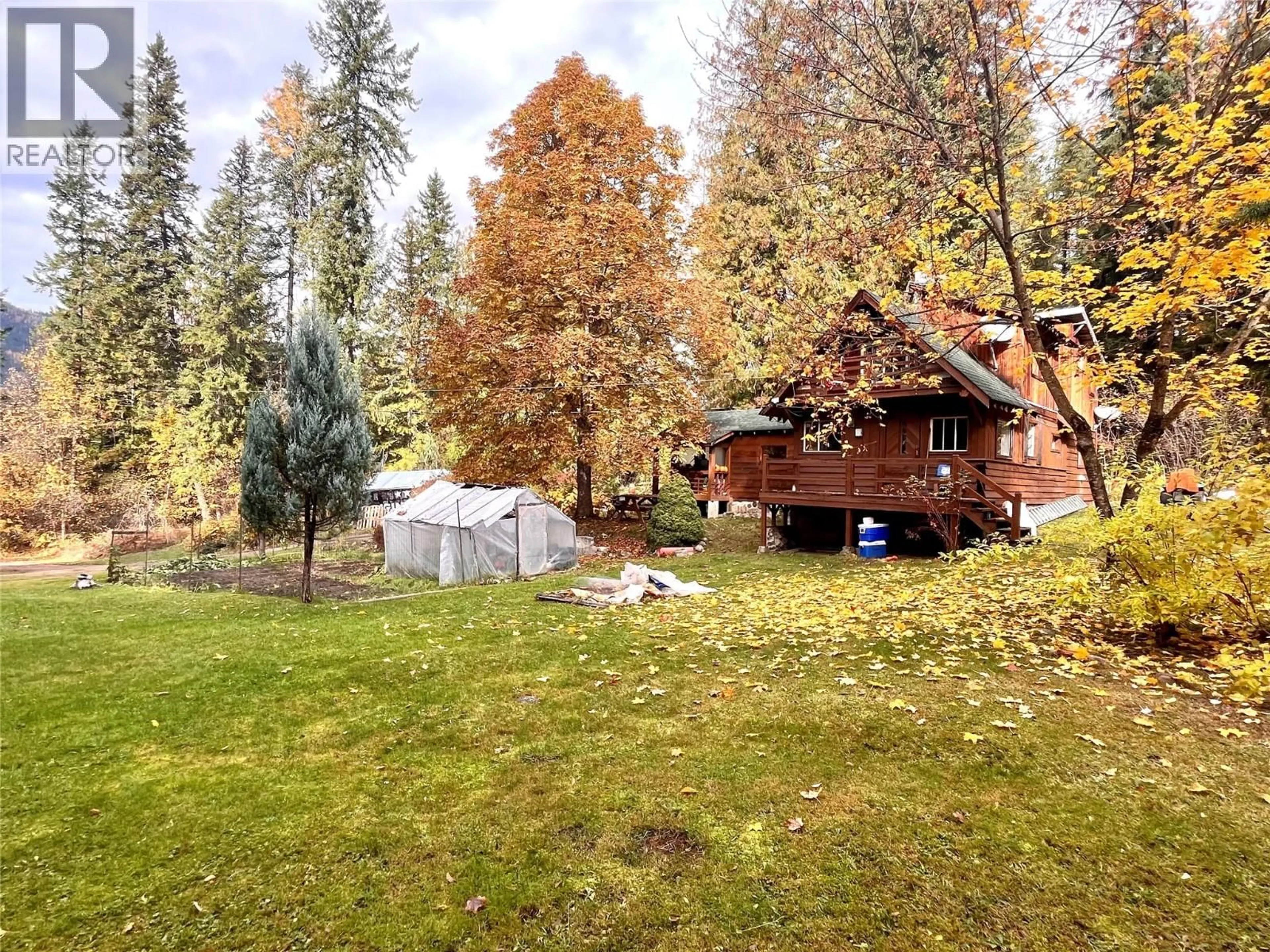 A pic from outside/outdoor area/front of a property/back of a property/a pic from drone, forest/trees view for 7476 HIGHWAY 6 OTHER, Winlaw British Columbia V0G2J0