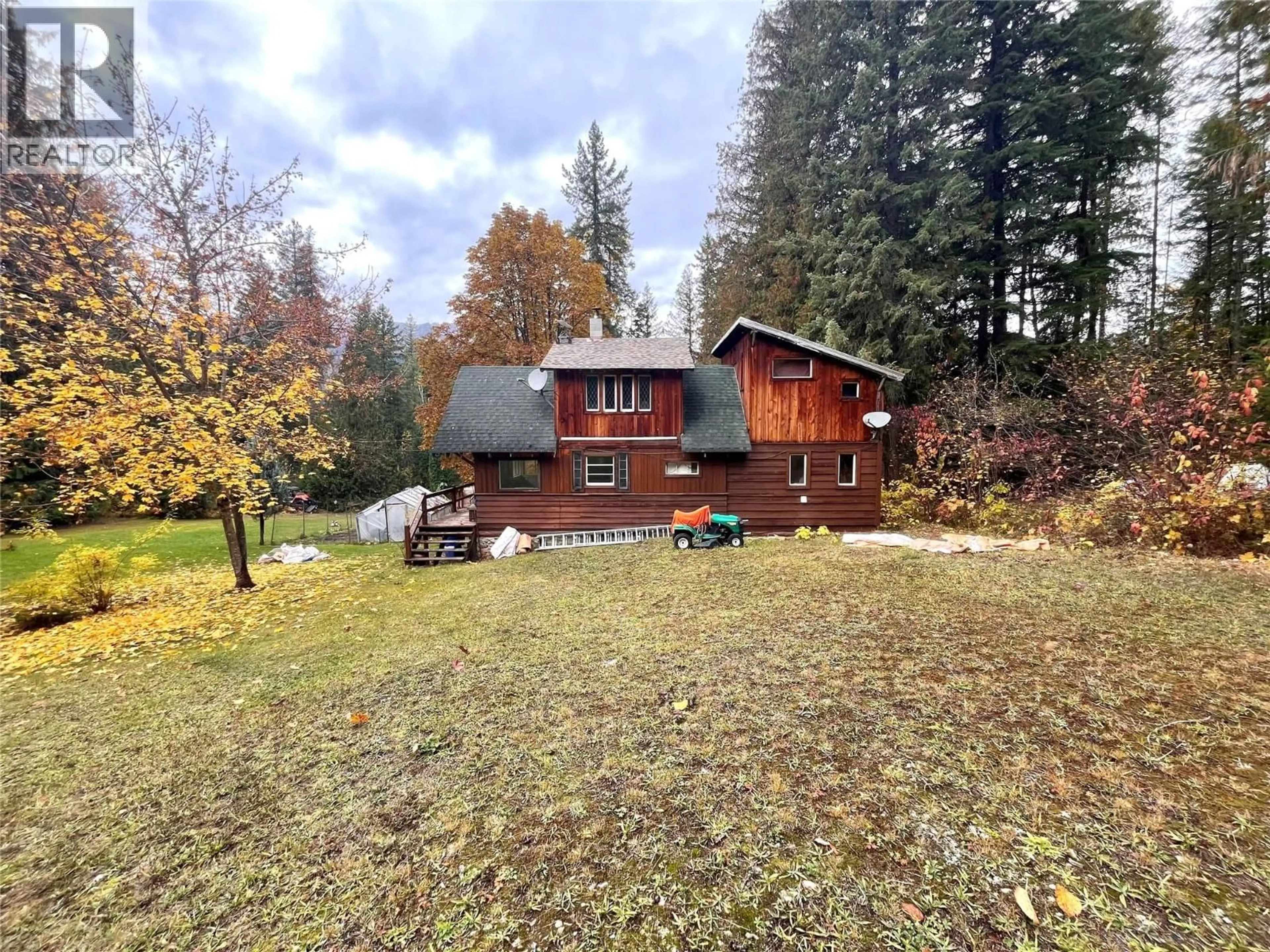 A pic from outside/outdoor area/front of a property/back of a property/a pic from drone, unknown for 7476 HIGHWAY 6 OTHER, Winlaw British Columbia V0G2J0