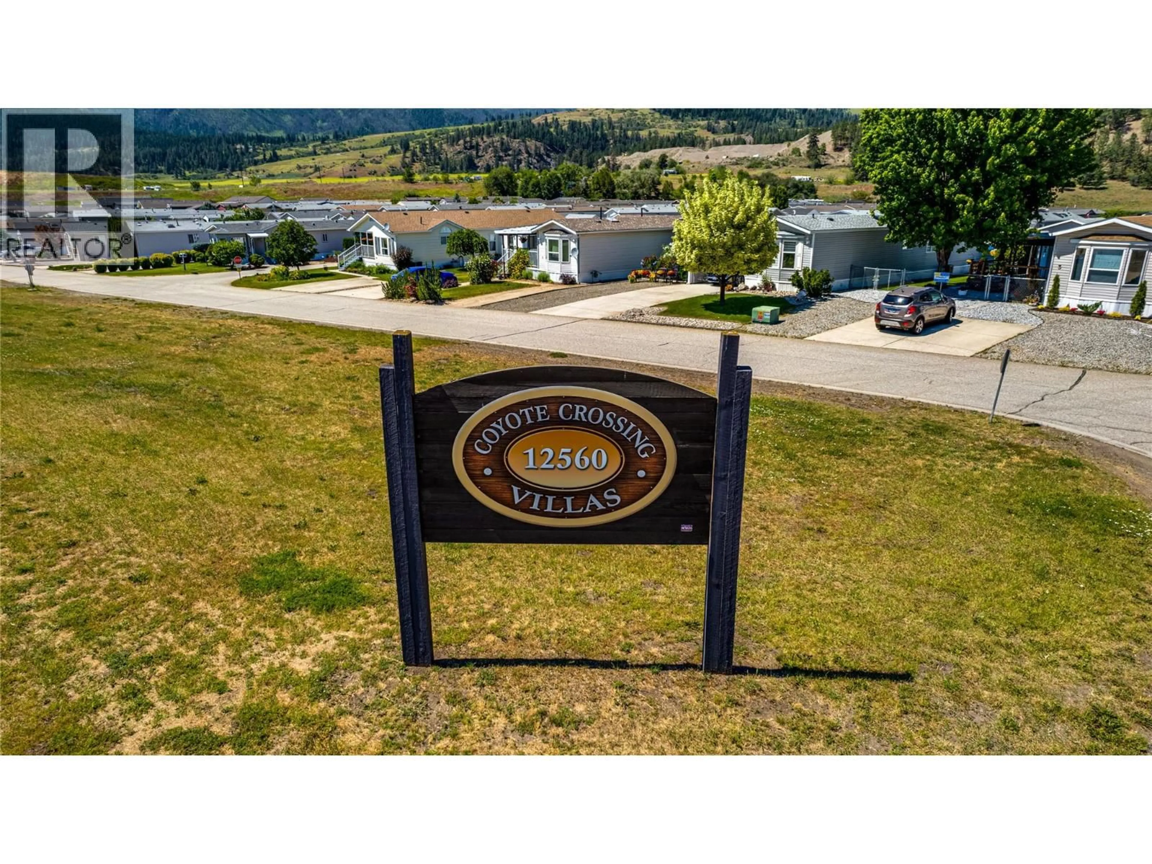 A pic from outside/outdoor area/front of a property/back of a property/a pic from drone, mountain view for 81 - 12560 WESTSIDE ROAD, Vernon British Columbia V1H1S9