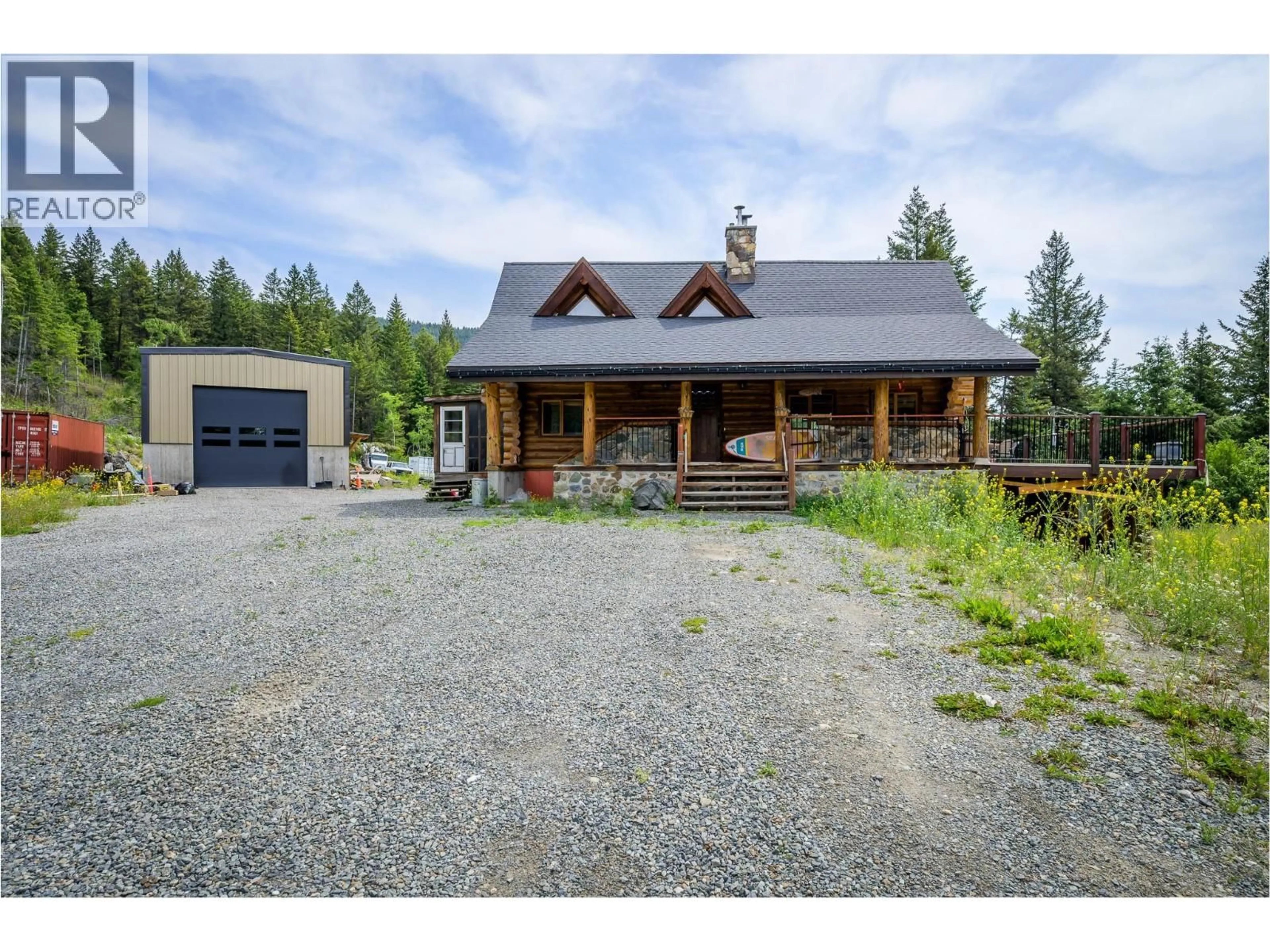 A pic from outside/outdoor area/front of a property/back of a property/a pic from drone, unknown for 1951 HEFFLEY-LOUIS CREEK ROAD, Kamloops British Columbia V0E1Z0