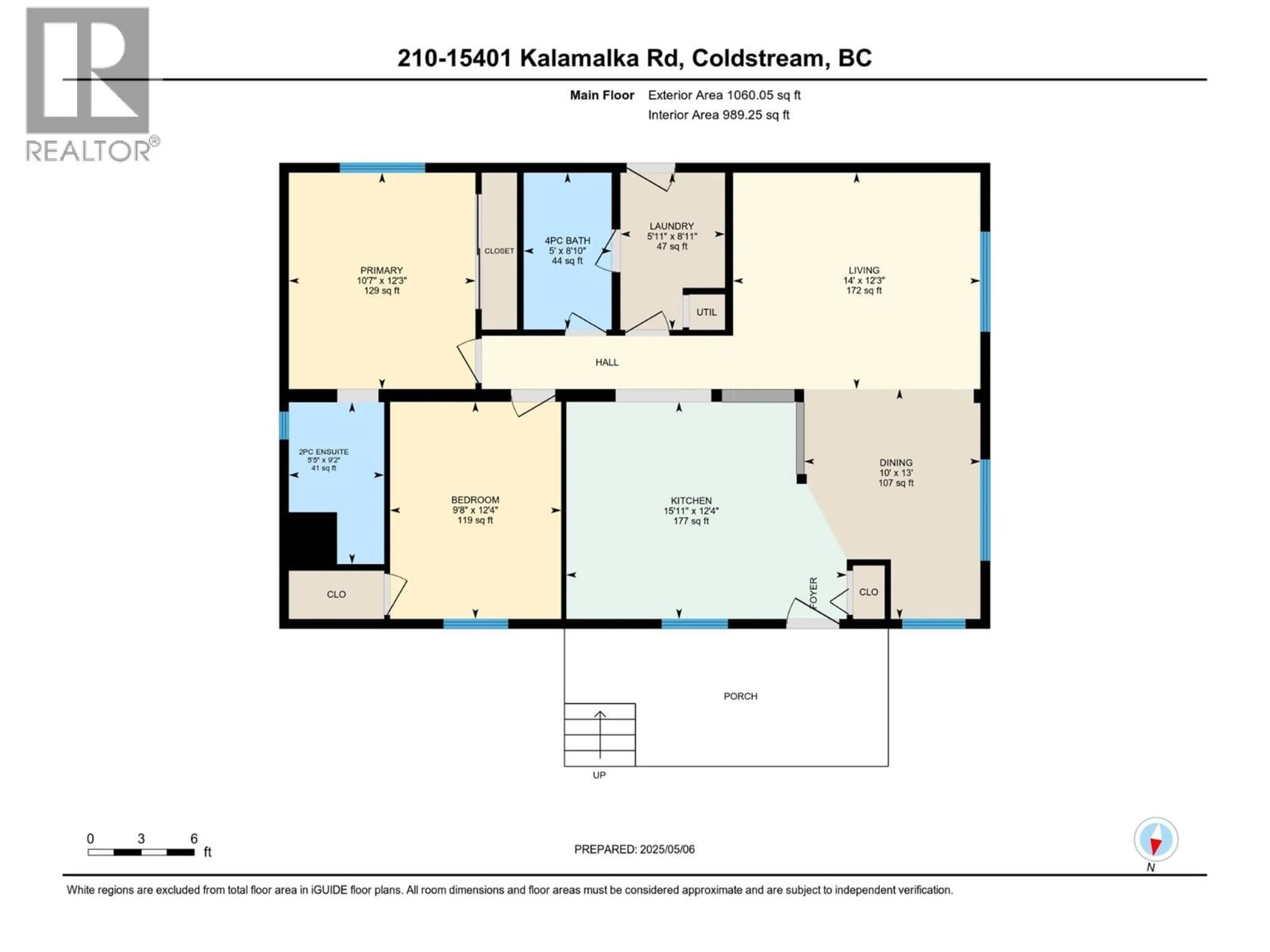 Floor plan for 210 - 15401 KALAMALKA LAKE ROAD, Coldstream British Columbia V1B1Z3