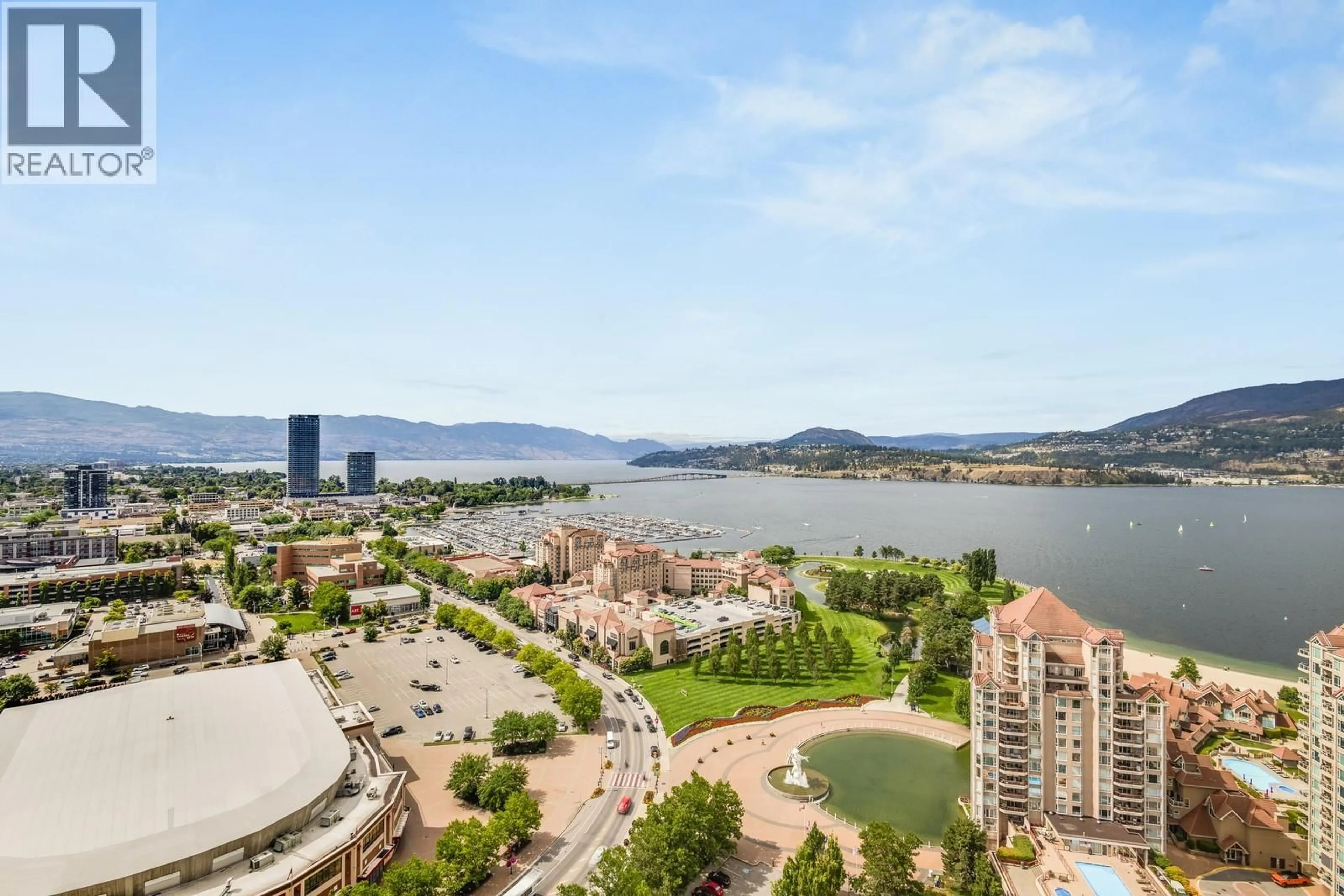 Patio, water/lake/river/ocean view for 2602 - 1181 SUNSET DRIVE, Kelowna British Columbia V1Y0L4