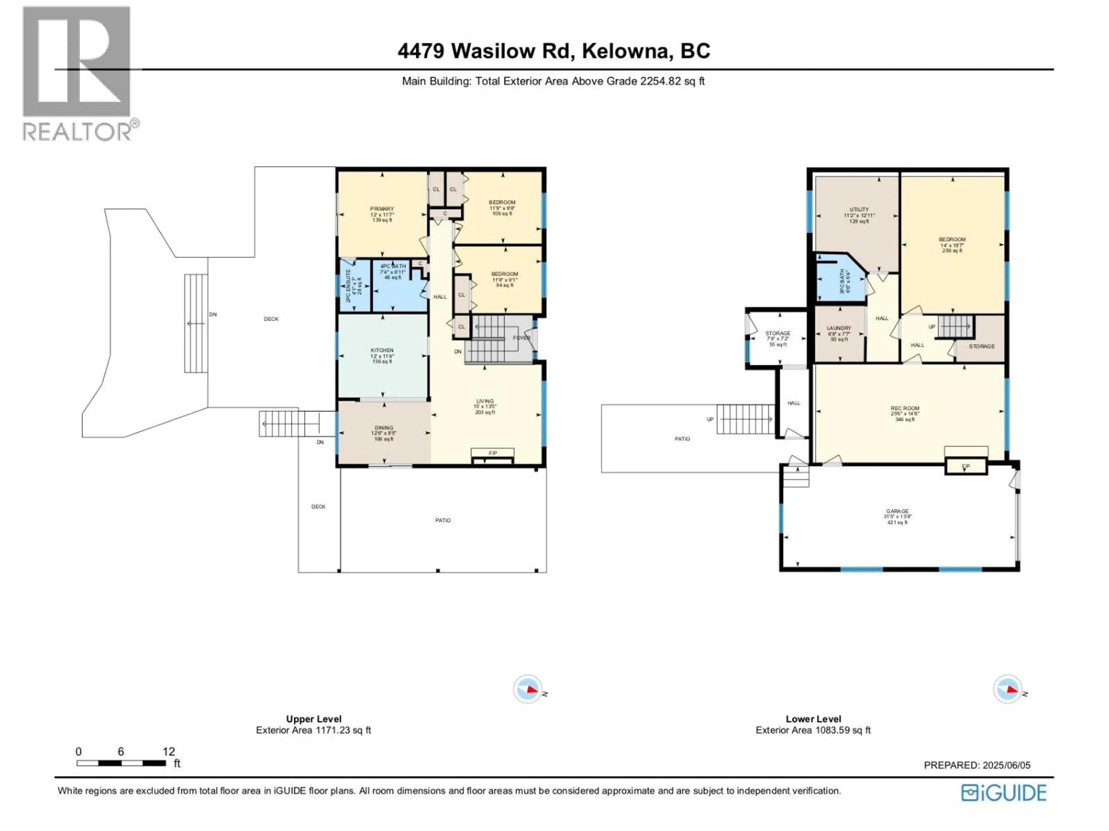 Floor plan for 4479 WASILOW ROAD, Kelowna British Columbia V1W1R7