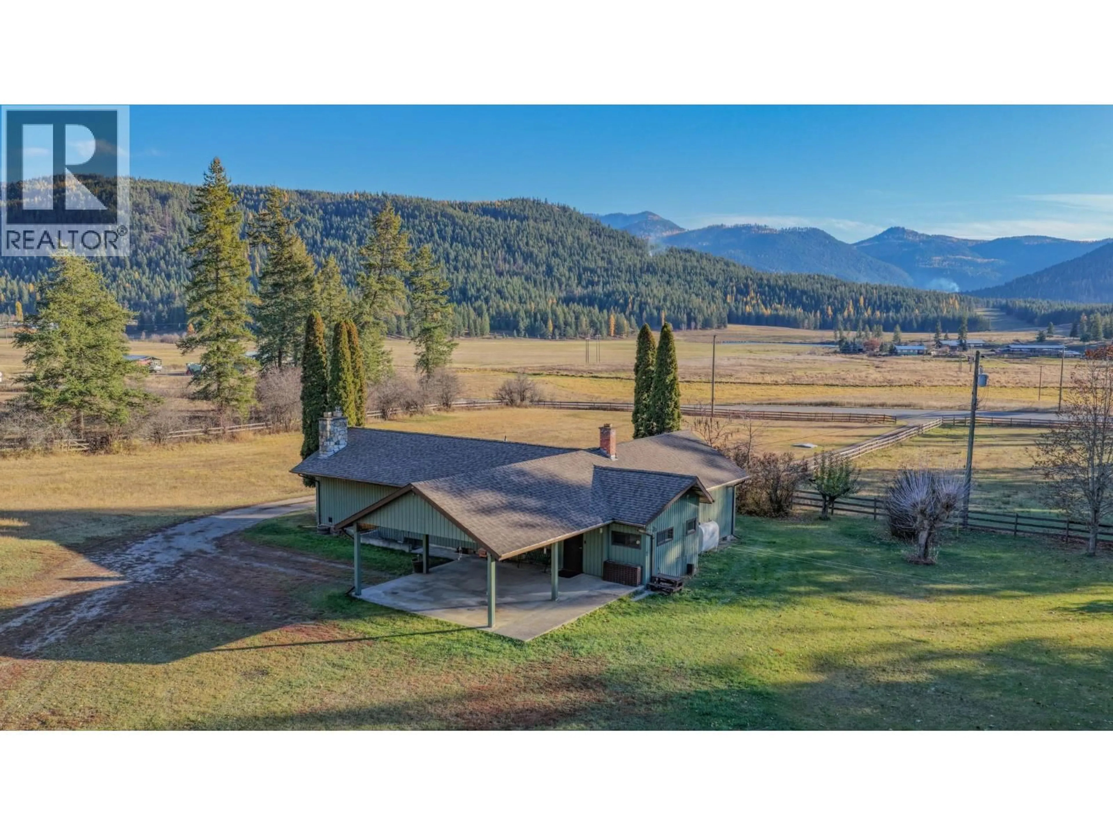 A pic from outside/outdoor area/front of a property/back of a property/a pic from drone, water/lake/river/ocean view for 2471 HIGHWAY 6 ROAD, Lumby British Columbia V0E2G1