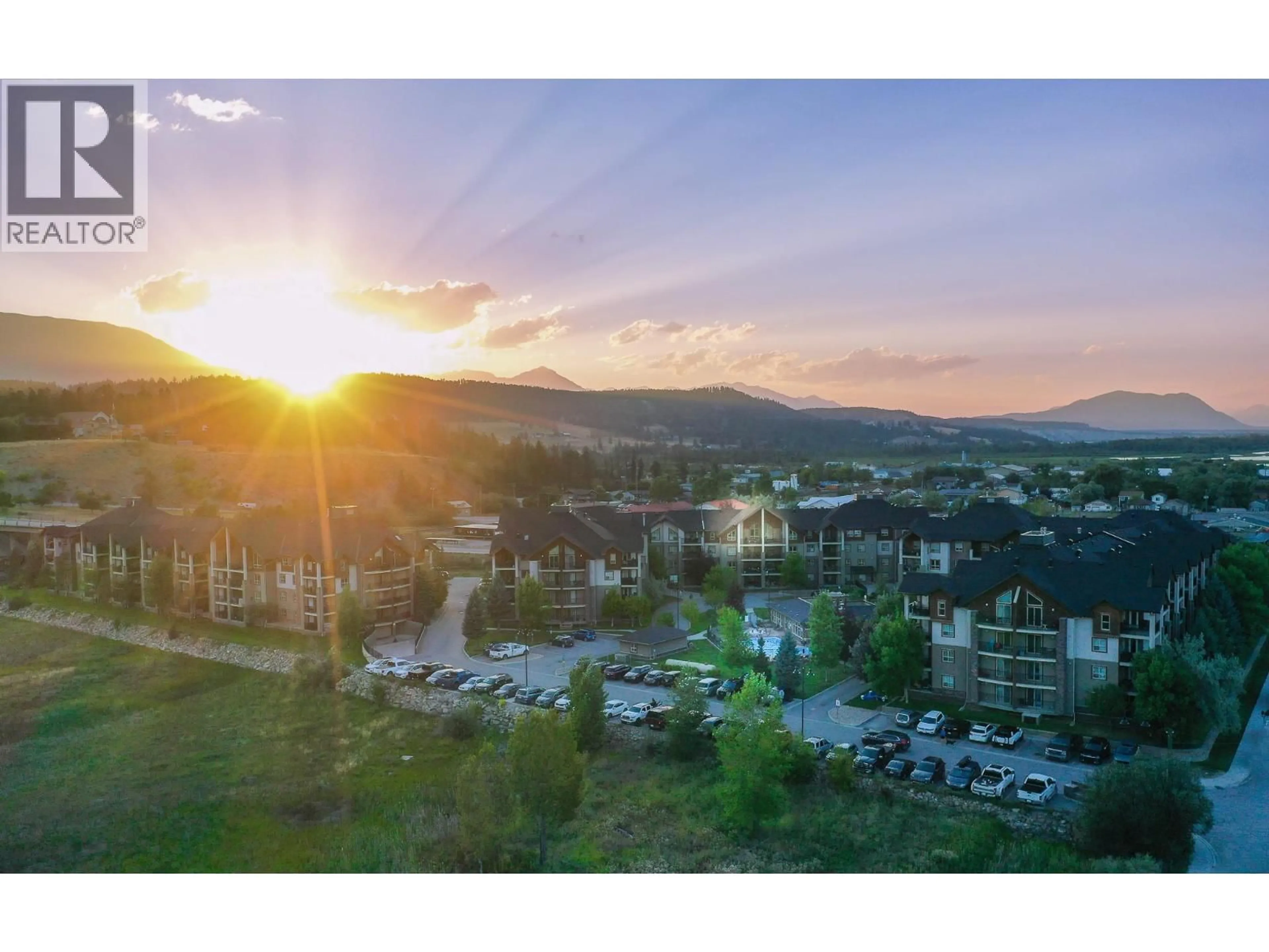 A pic from outside/outdoor area/front of a property/back of a property/a pic from drone, mountain view for 3420 - 205 THIRD AVENUE, Invermere British Columbia V0A1K7