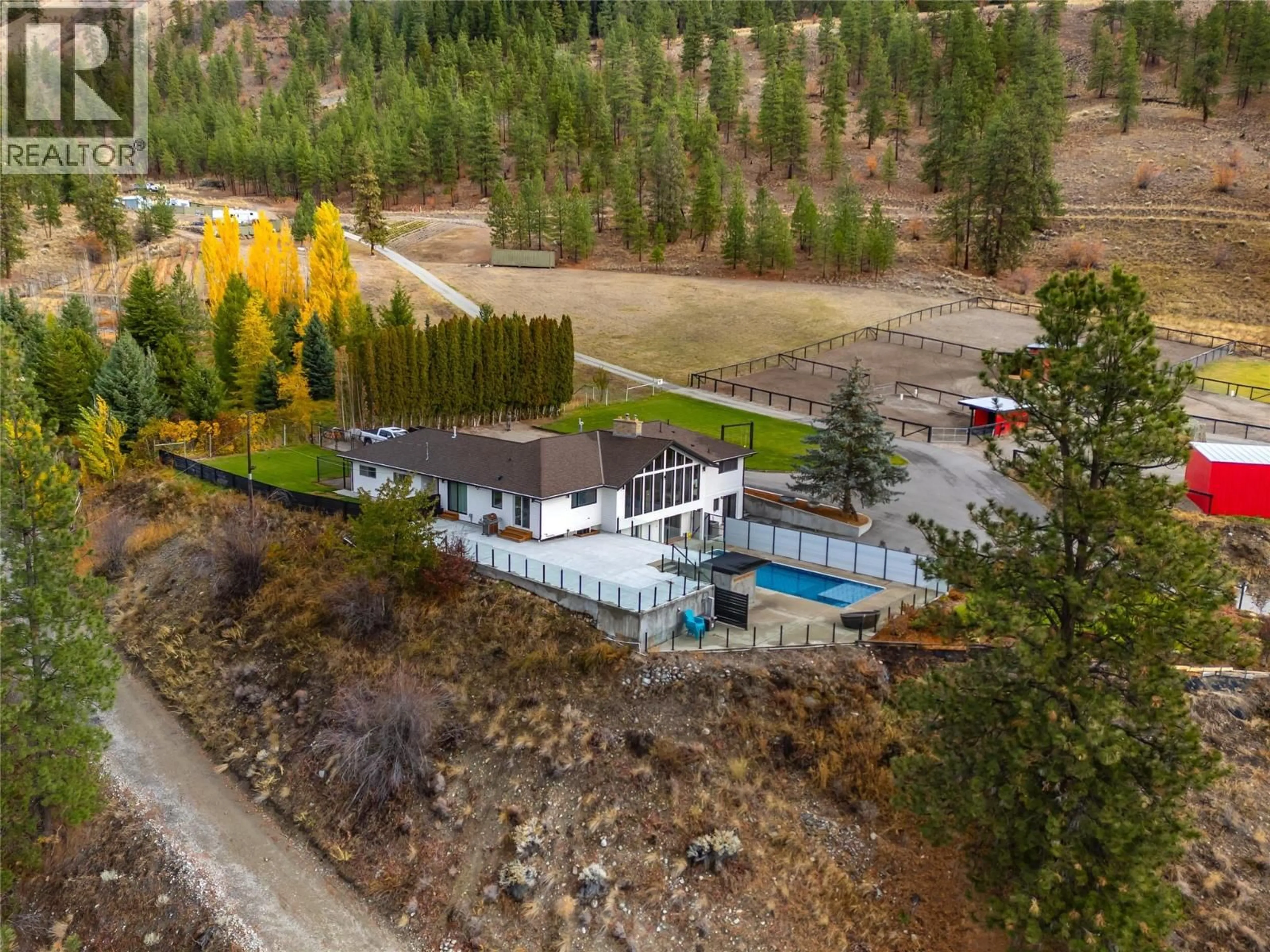 A pic from outside/outdoor area/front of a property/back of a property/a pic from drone, unknown for 21815 GARNET VALLEY ROAD, Summerland British Columbia V0H1Z3