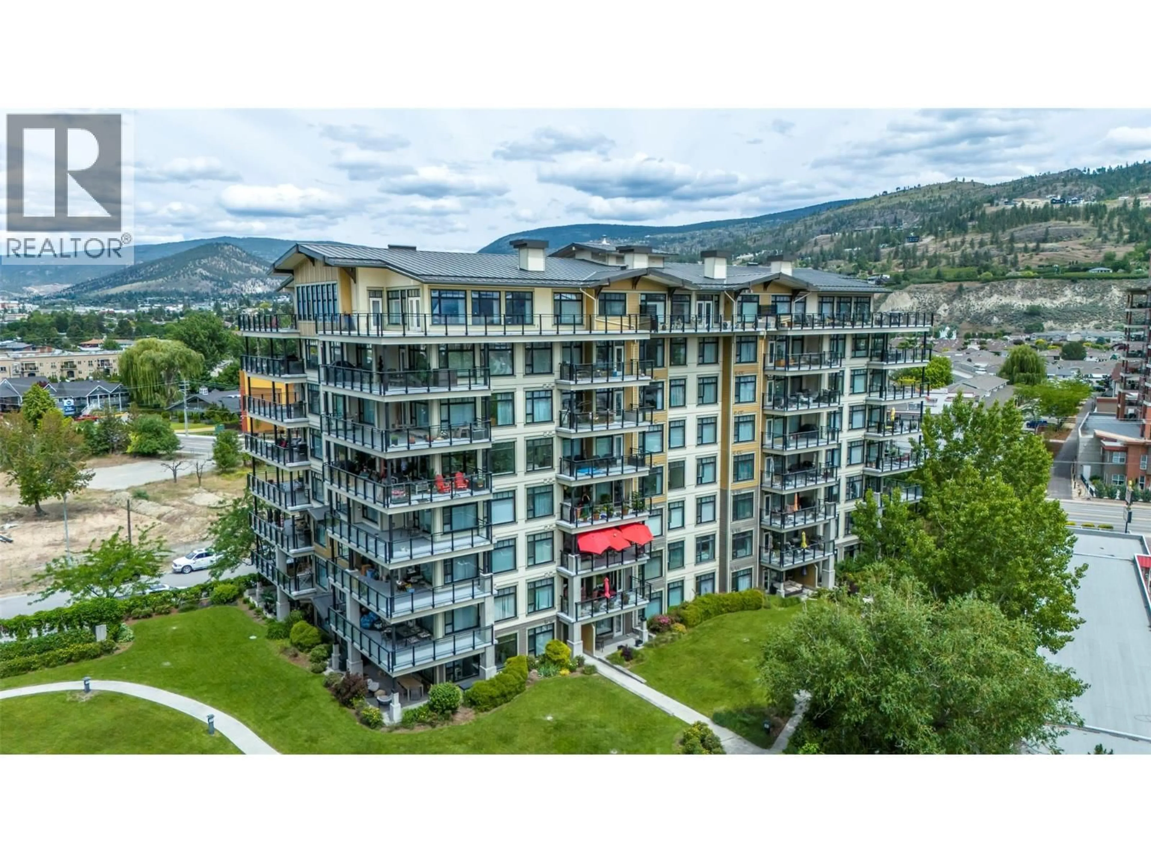 A pic from outside/outdoor area/front of a property/back of a property/a pic from drone, unknown for 506 - 3301 SKAHA LAKE ROAD, Penticton British Columbia V2A6G6