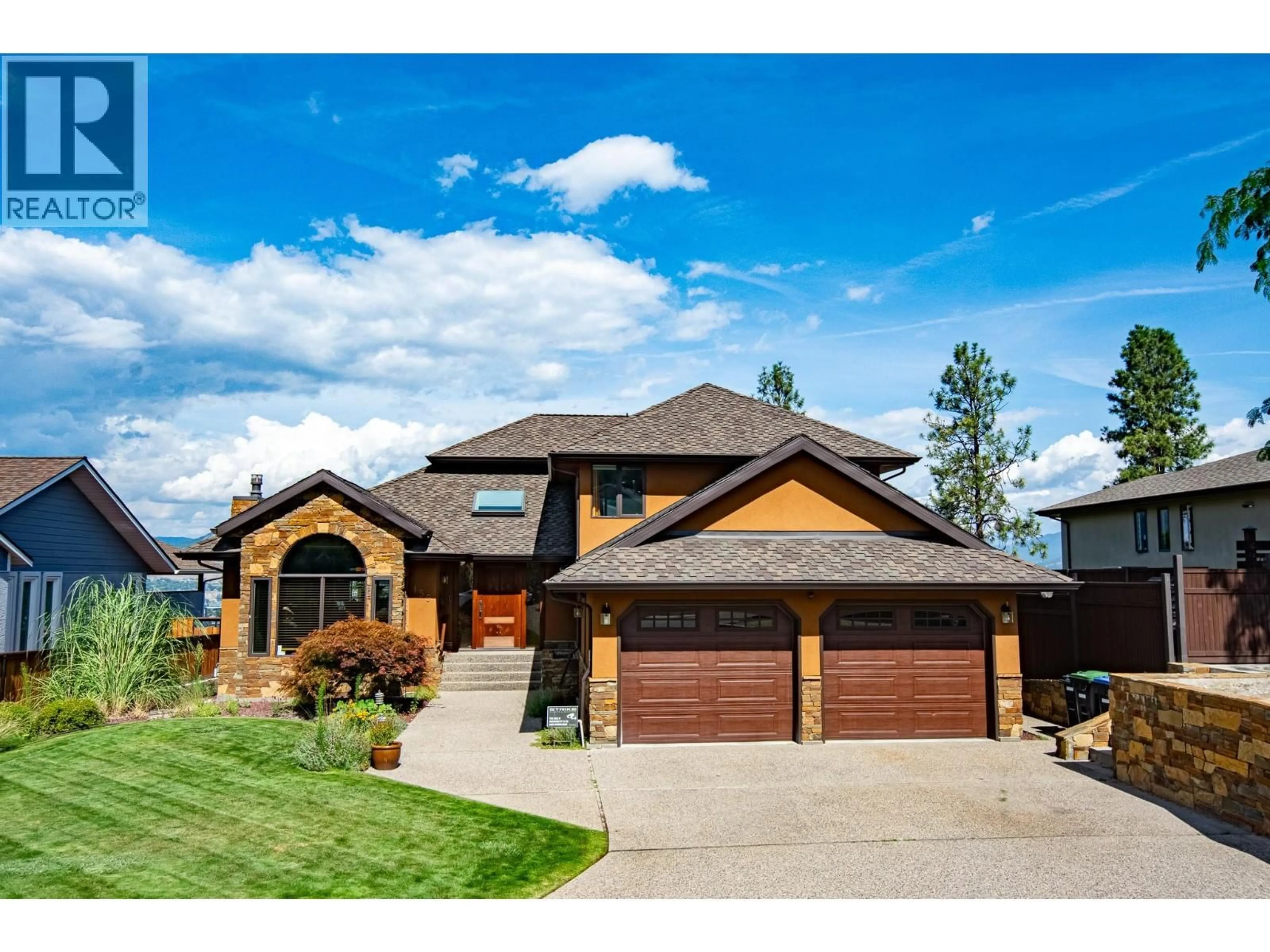 Home with brick exterior material, mountain view for 155 WESTVIEW DRIVE, Penticton British Columbia V2A7V9