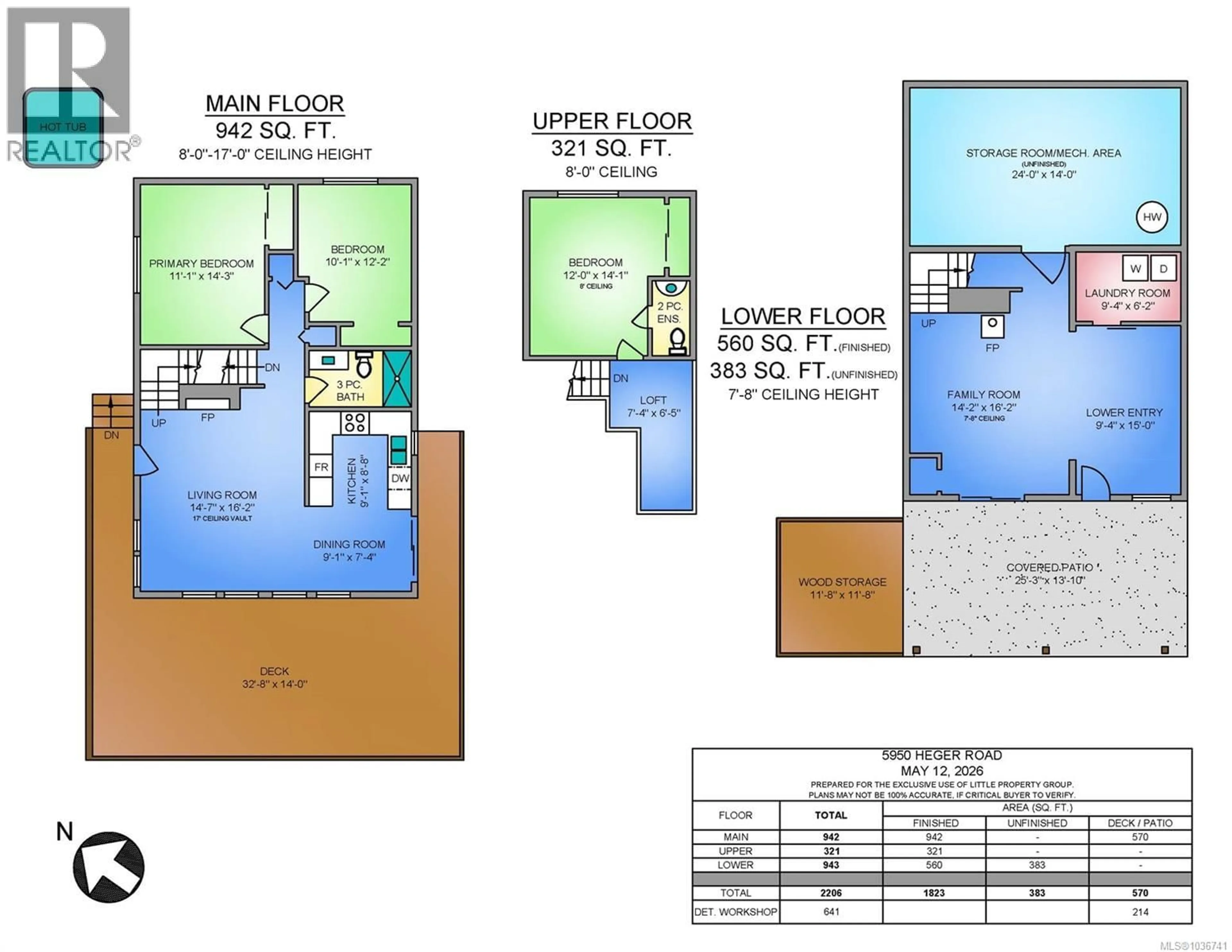 Floor plan for 5950 HEGER ROAD, Lake Cowichan British Columbia V0R2G0