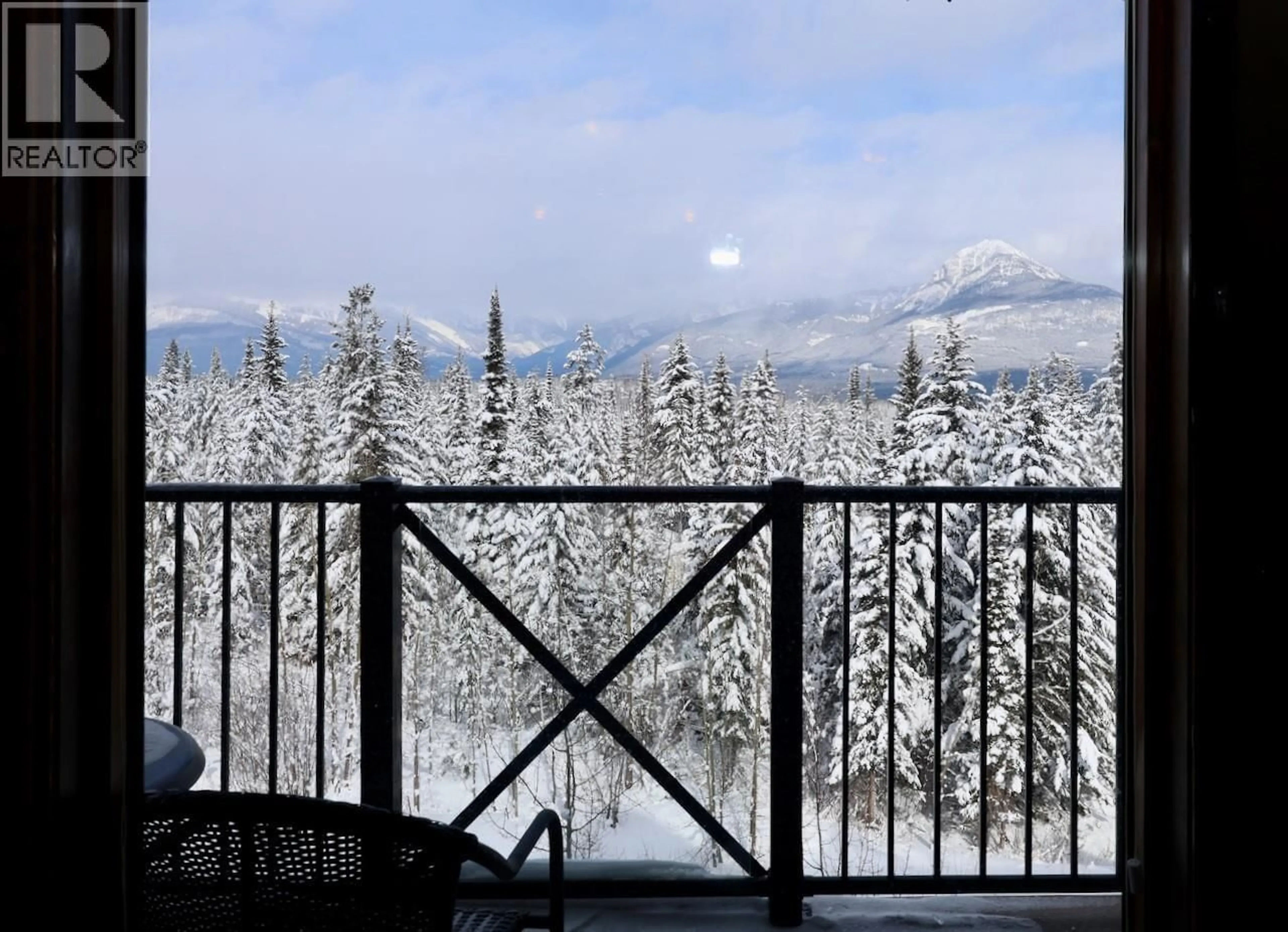 Balcony in the apartment, mountain view for 415 (a&b) - 1549 KICKING HORSE TRAIL, Golden British Columbia V0A1H0