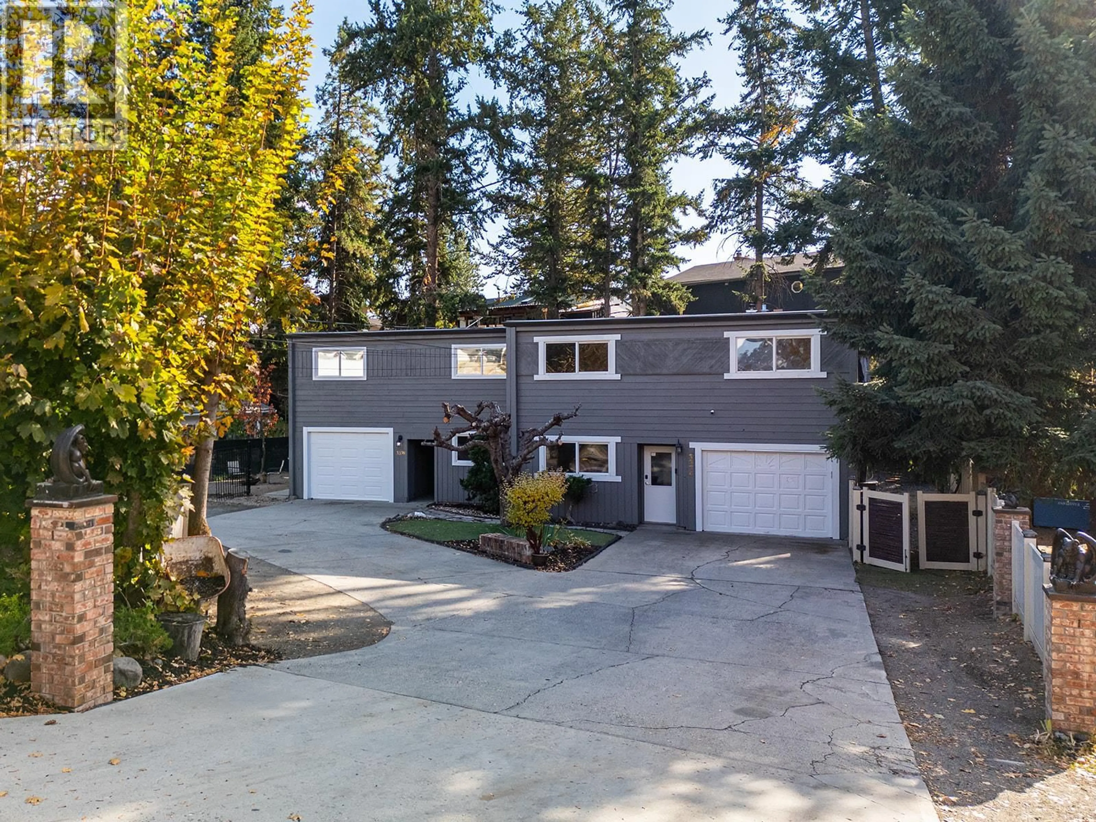 A pic from outside/outdoor area/front of a property/back of a property/a pic from drone, street for 3376/3378 MCMILLAN ROAD, West Kelowna British Columbia V4T1H1