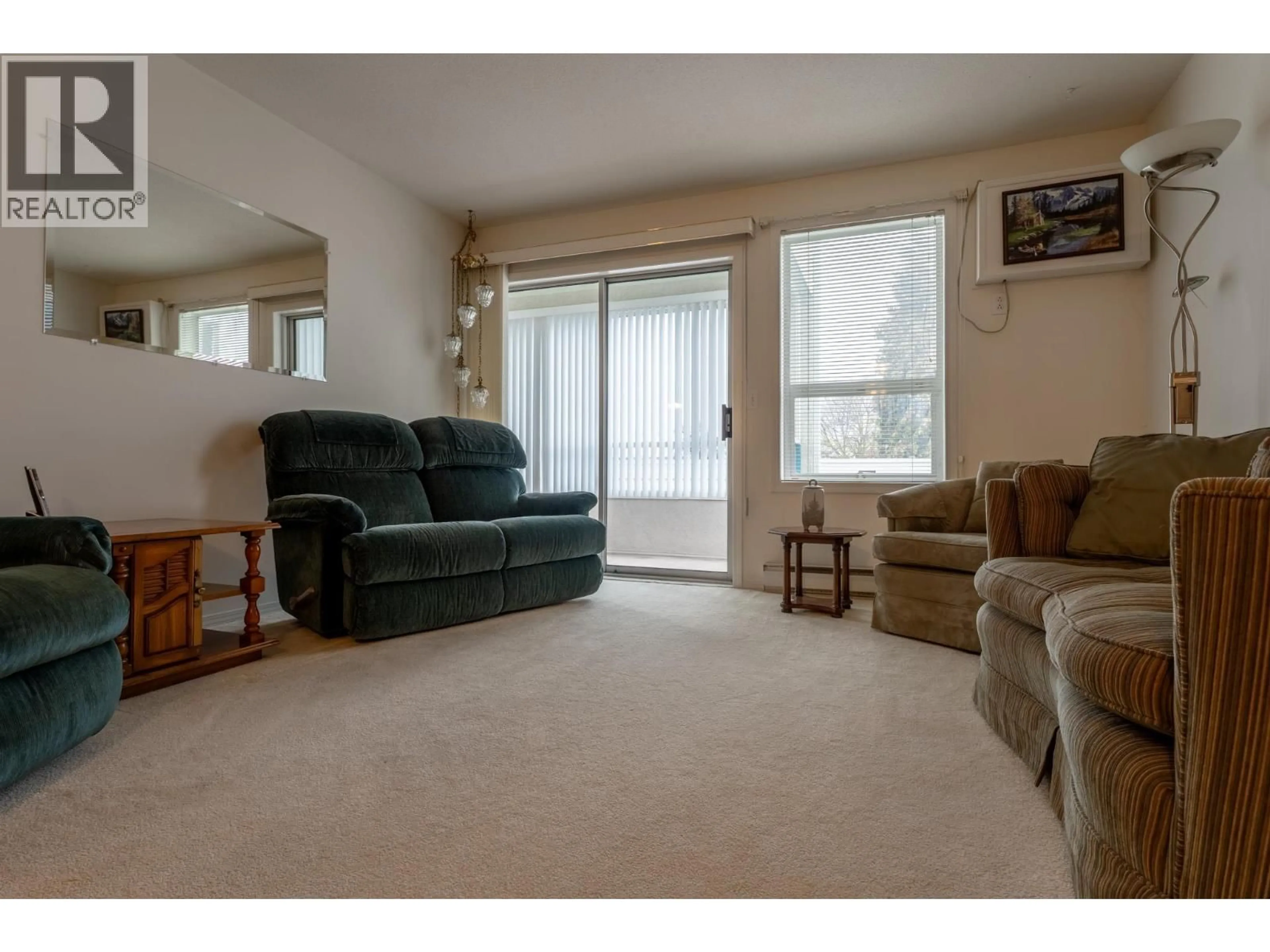 Living room with furniture, unknown for 208 - 1329 KLO ROAD, Kelowna British Columbia V1W3N9