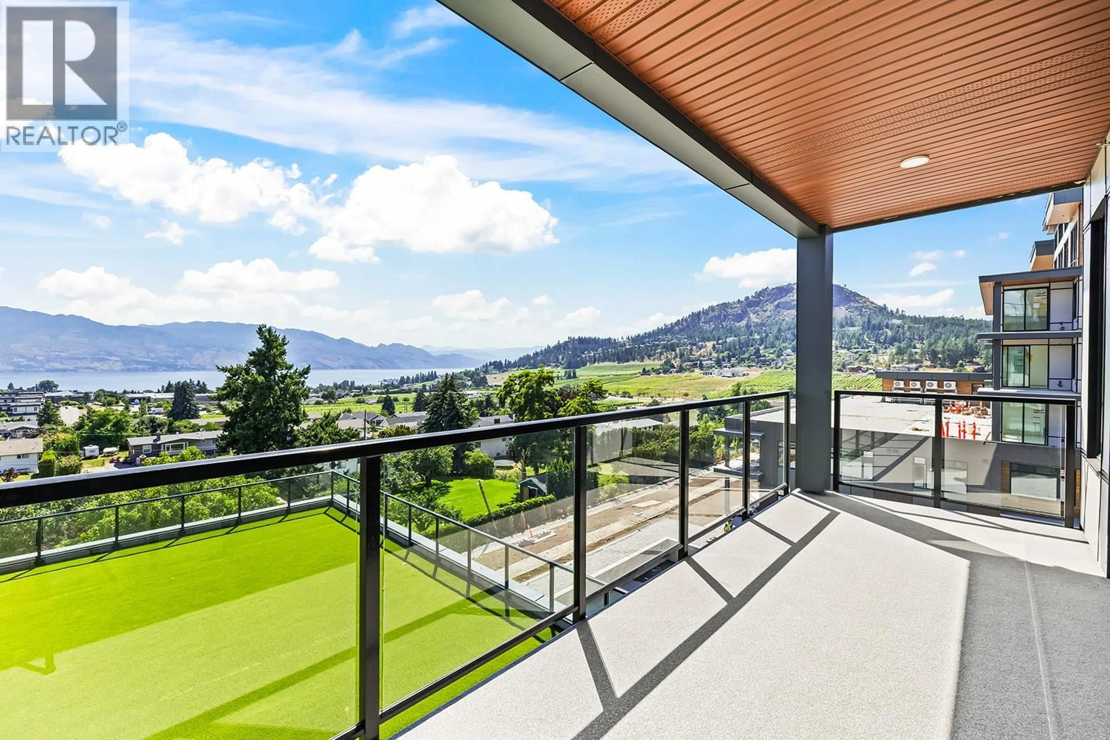 Balcony in the apartment, mountain view for 404 - 2780 OLALLA ROAD, West Kelowna British Columbia V1Z2A9