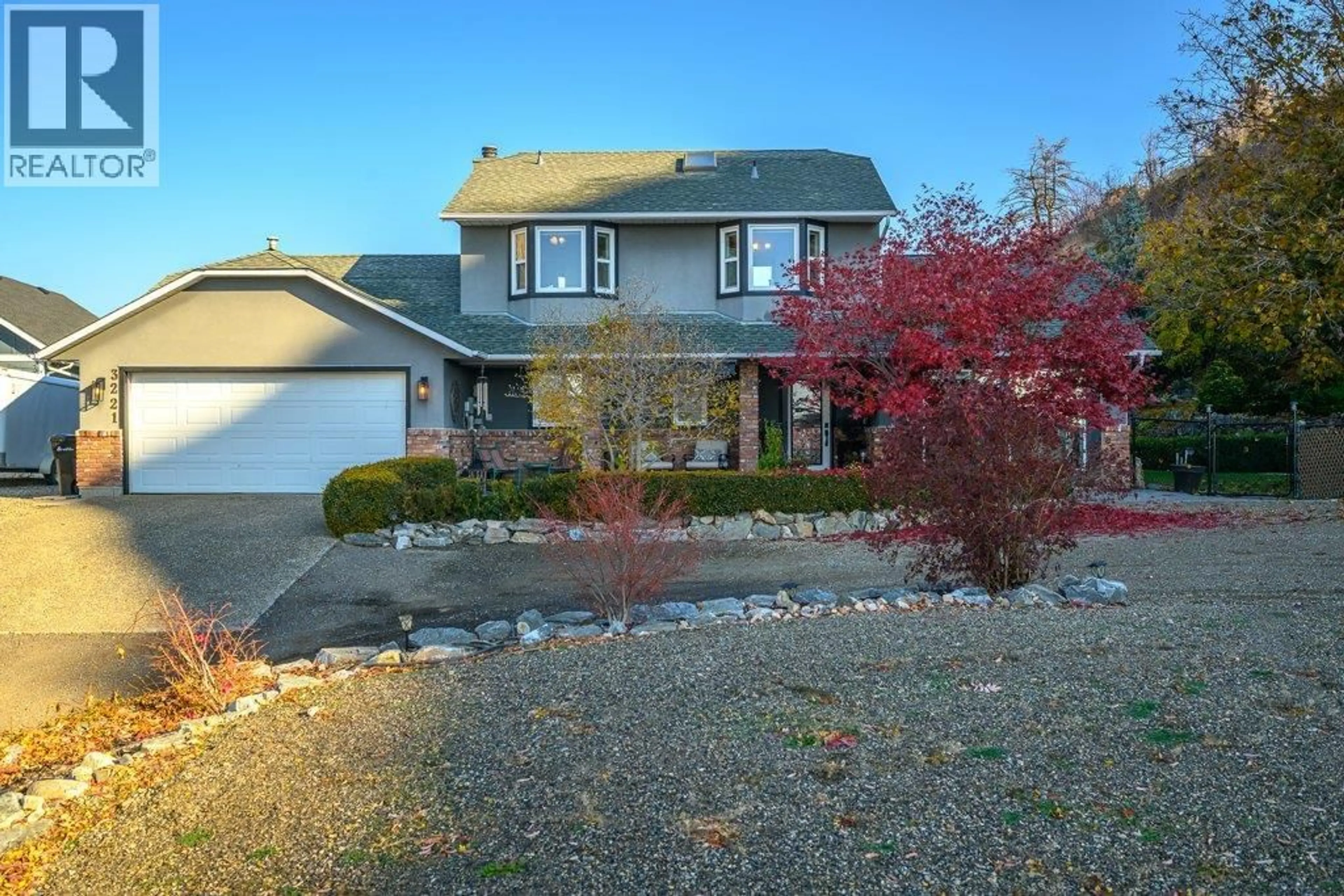 A pic from outside/outdoor area/front of a property/back of a property/a pic from drone, street for 3221 CROSBY ROAD, Vernon British Columbia V1T4Z7