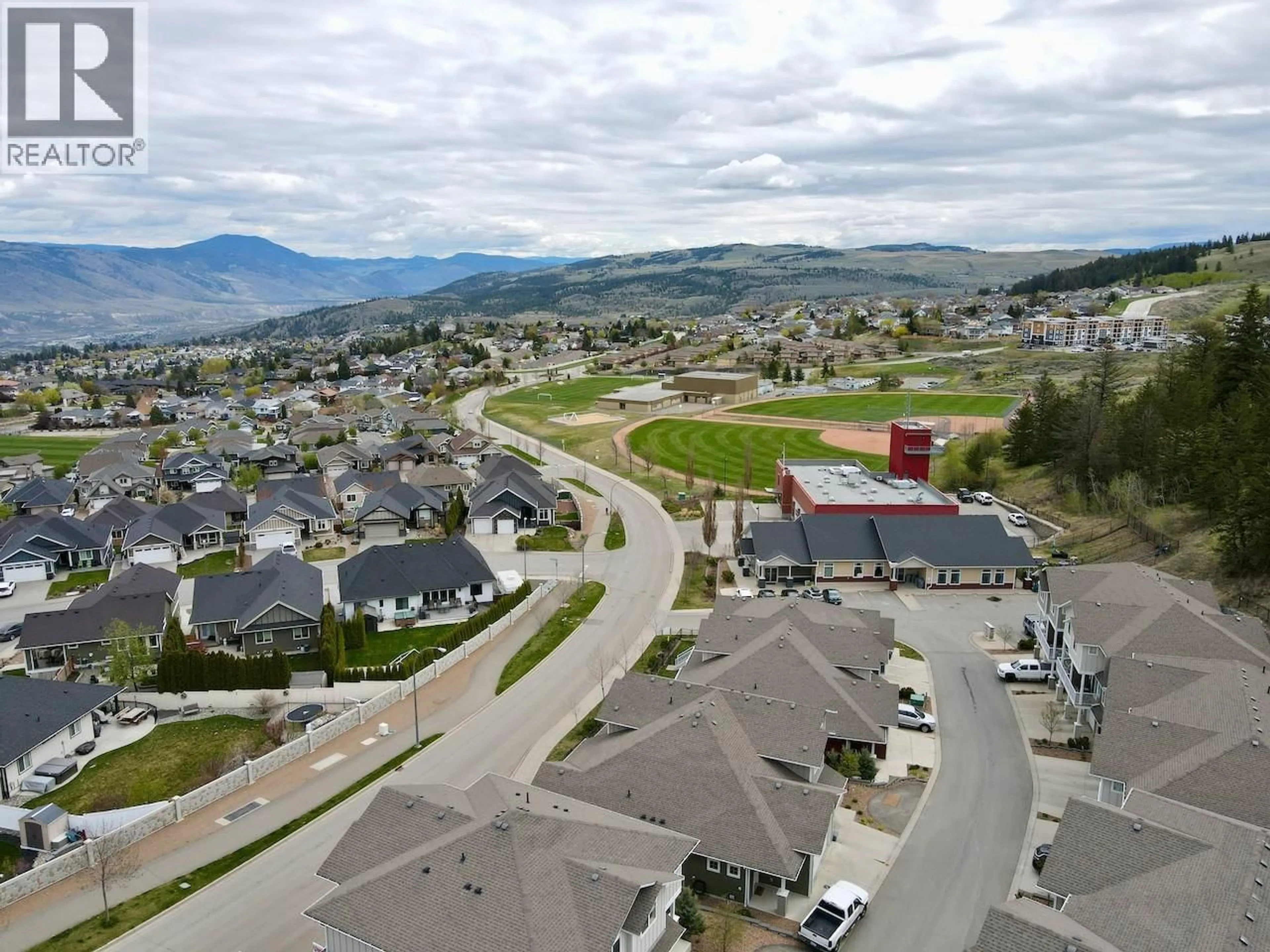 A pic from outside/outdoor area/front of a property/back of a property/a pic from drone, mountain view for 114 - 1325 ABERDEEN DRIVE, Kamloops British Columbia V1S0C7