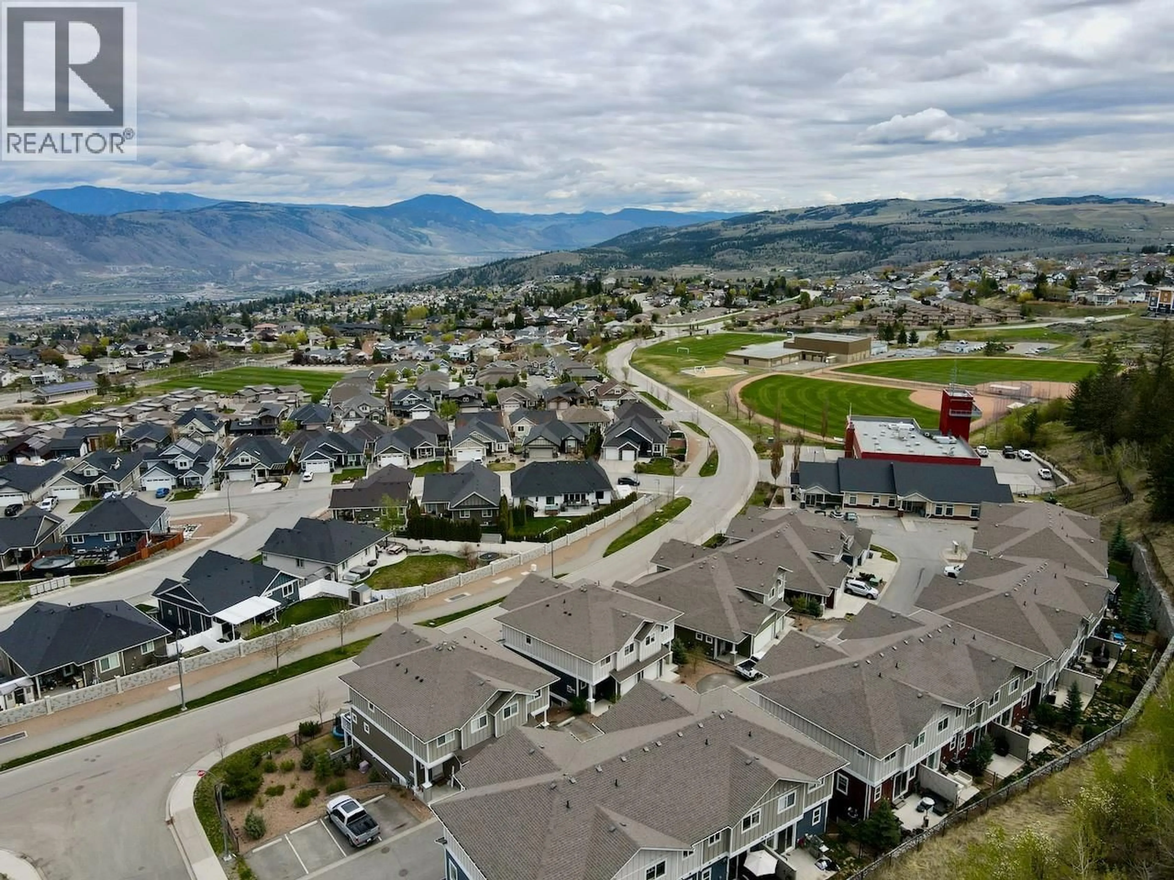 A pic from outside/outdoor area/front of a property/back of a property/a pic from drone, mountain view for 114 - 1325 ABERDEEN DRIVE, Kamloops British Columbia V1S0C7