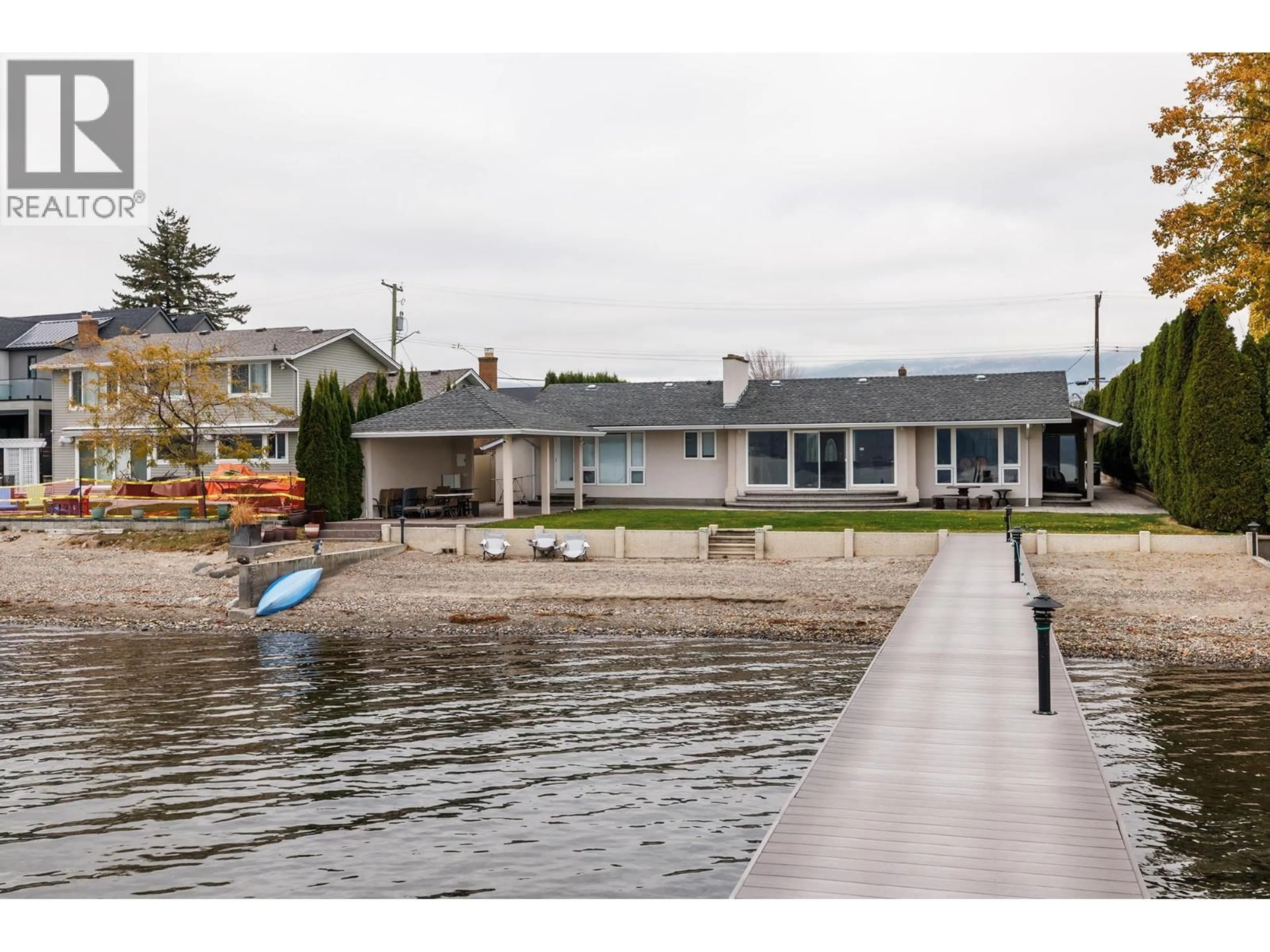 A pic from outside/outdoor area/front of a property/back of a property/a pic from drone, water/lake/river/ocean view for 1625 PRITCHARD DRIVE, West Kelowna British Columbia V4T1X3