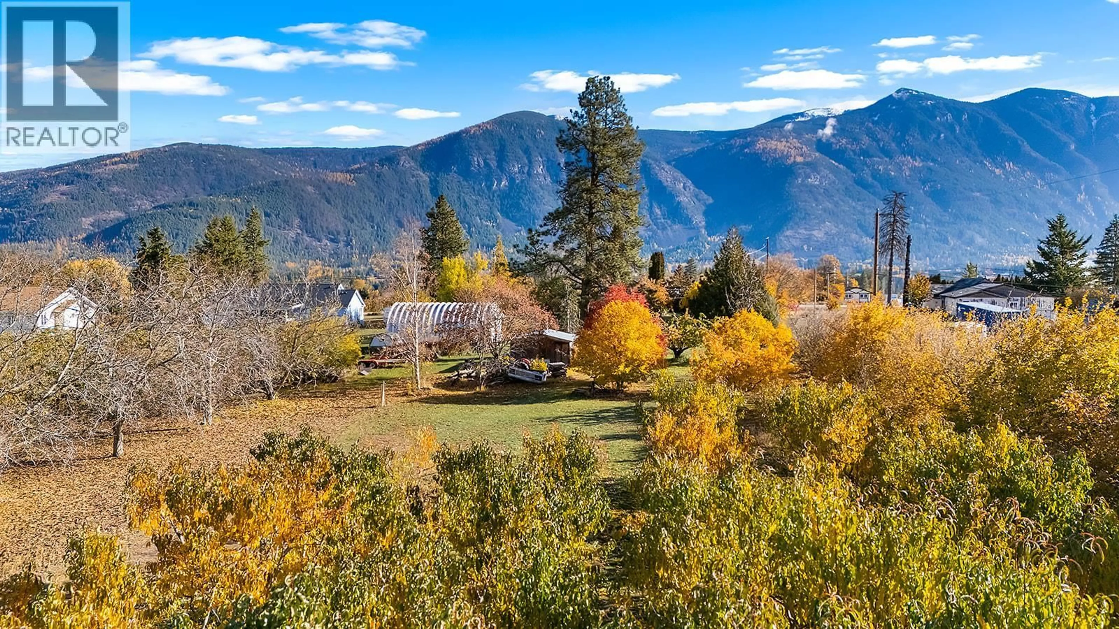 A pic from outside/outdoor area/front of a property/back of a property/a pic from drone, mountain view for 911 32ND AVENUE SOUTH, Erickson British Columbia V0B1G1