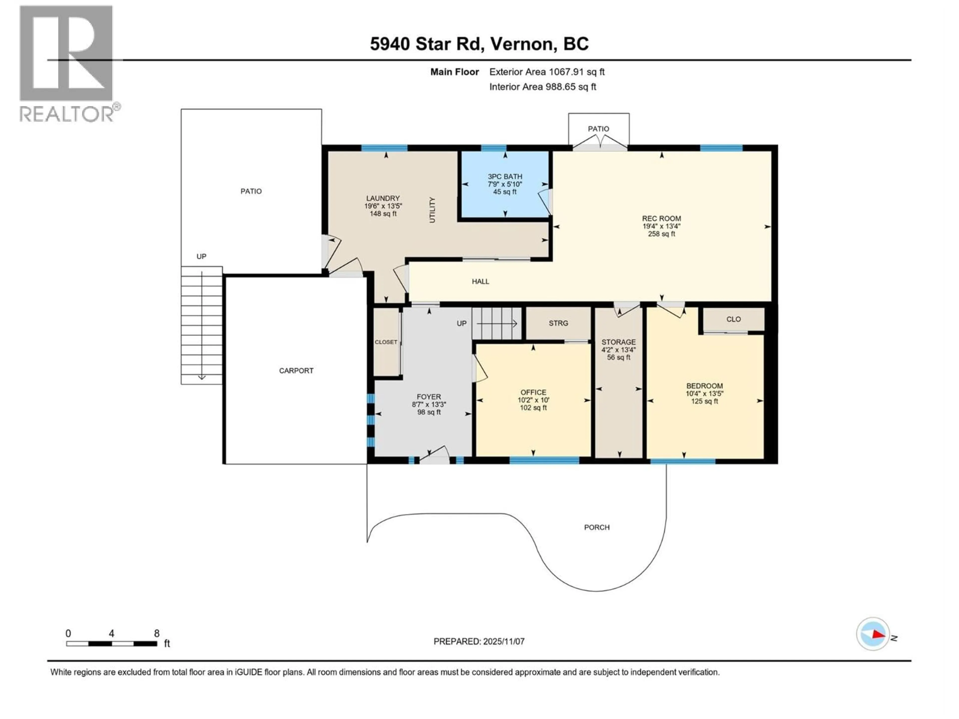 Floor plan for 5940 STAR ROAD, Vernon British Columbia V1T8L6
