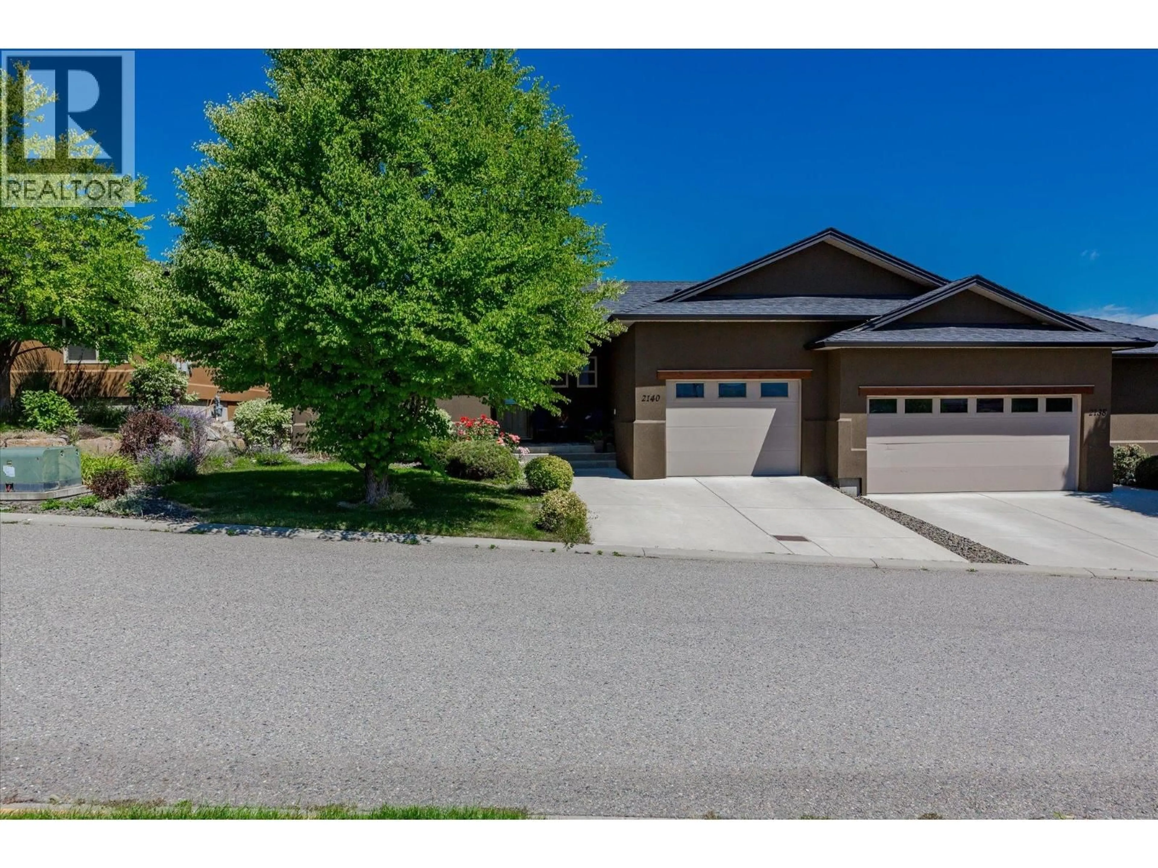 A pic from outside/outdoor area/front of a property/back of a property/a pic from drone, street for 2140 SERRENTO LANE, Westbank British Columbia V4T3G3